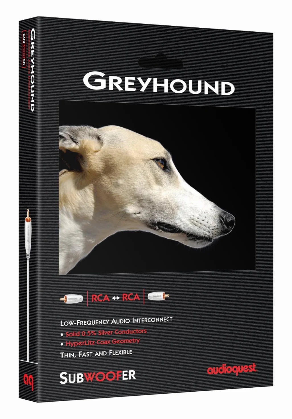 AudioQuest Greyhound - Cavo subwoofer da 3 m