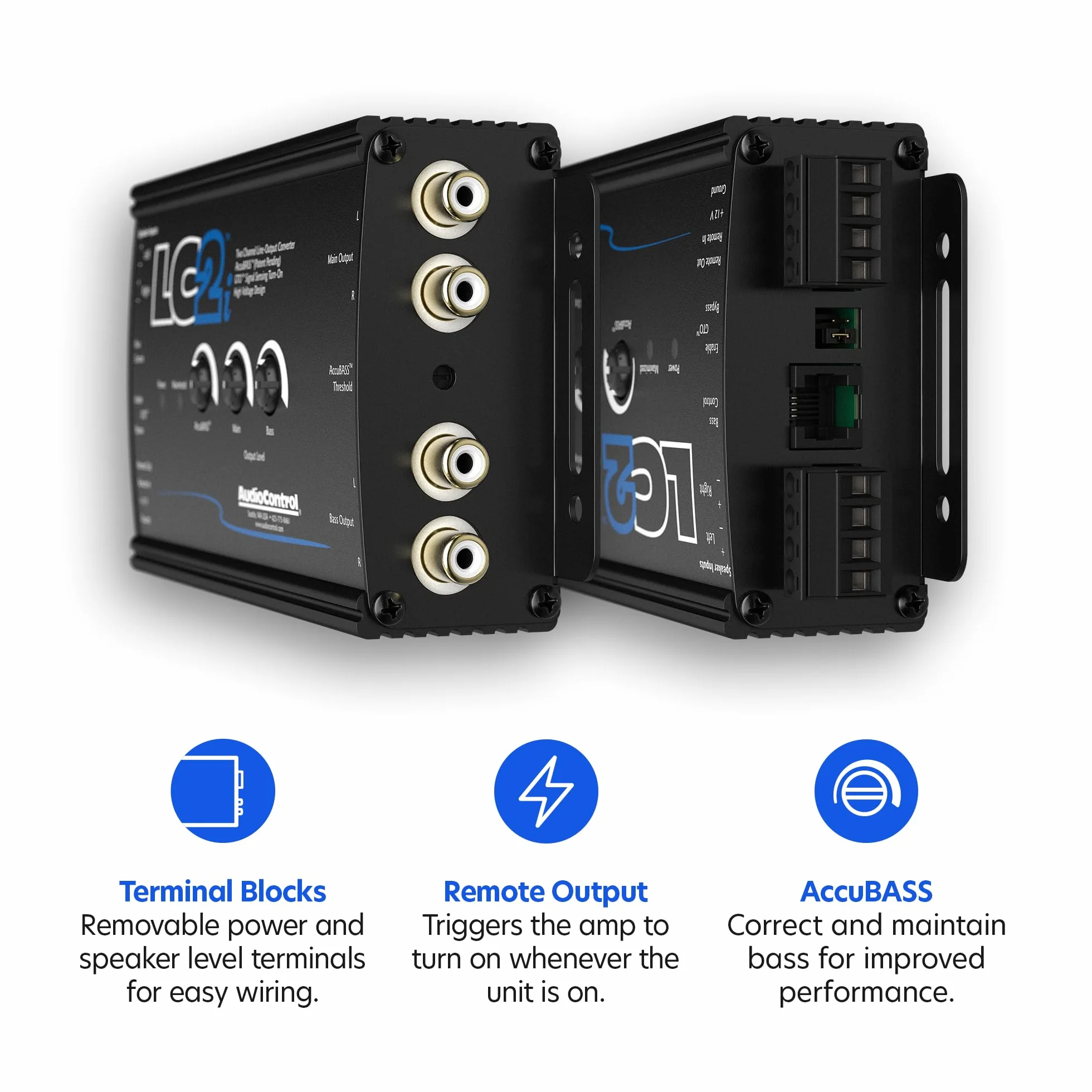 AudioControl Audio Control Lc2I Convertitore di uscita di linea a 2 canali per l'aggiunta di amplificatori al sistema di fabbrica