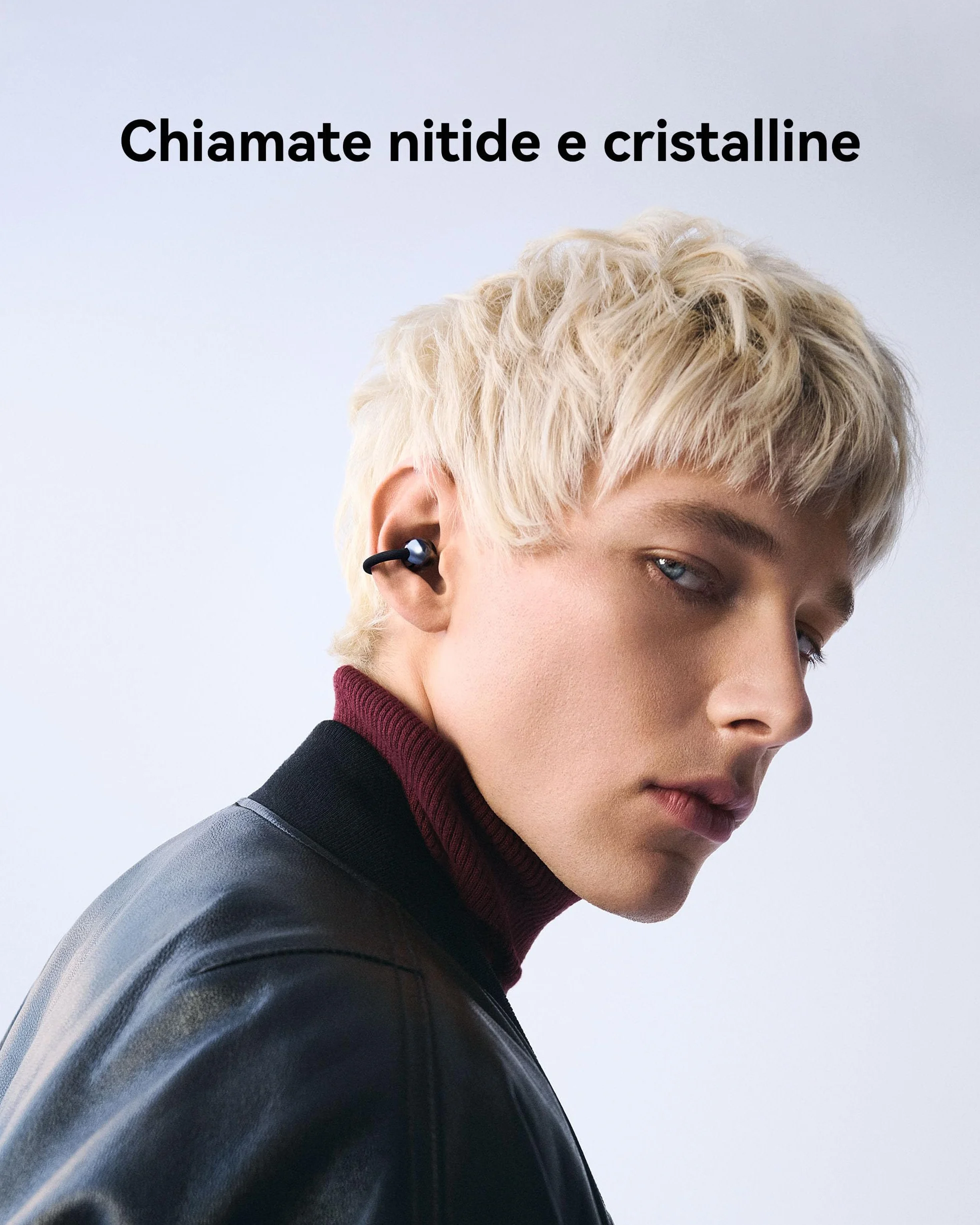 HUAWEI FreeClip 2 Nero, Cuffie Bluetooth Wireless, Design ultra-Leggero, per il massimo del comfort, Ascolto adattivo open-ear, Chiamate Cristalline, Fino a 38 ore, iOS e Android, Garanzia di 30 Mesi