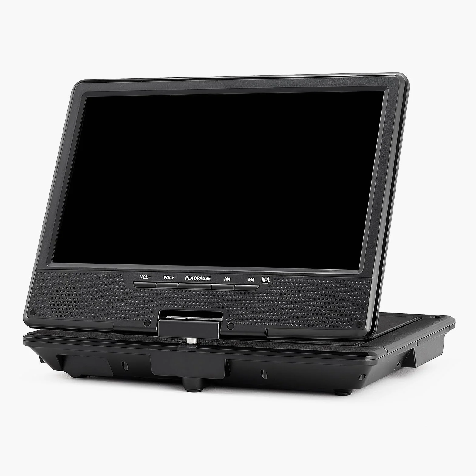 VEVOR Lettore DVD Portatile con Schermo Girevole 228 mm, Lettore DVD da Viaggio con Altoparlante Doppio, Supporto Sincronizzazione TV/USB/Scheda SD/CD/DVD, Caricabatteria da Auto