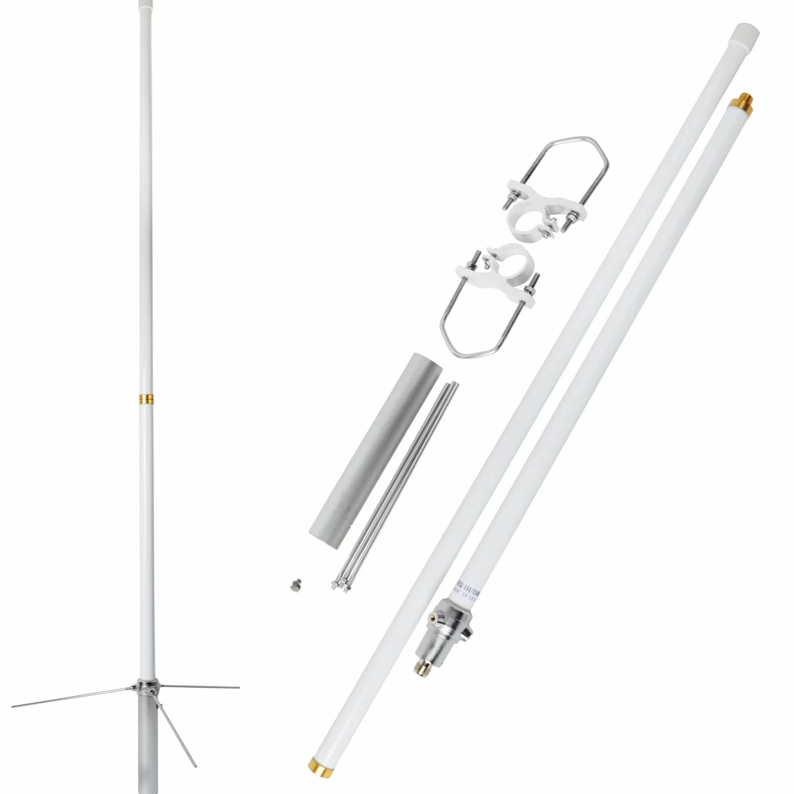 HYS Antenna base fibra di vetro connettore SL16 per ricetrasmettitore radio 2 m 70 cm