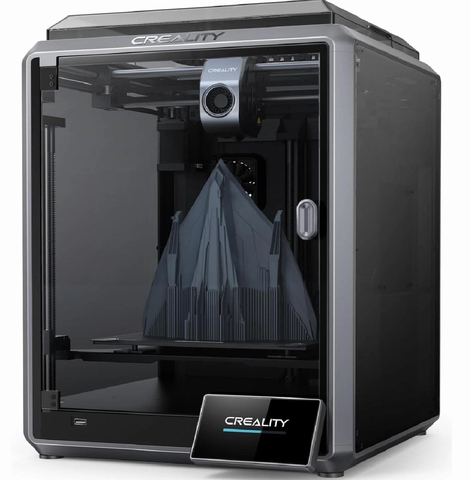 Creality K1 Stampante 3D 600 mm/s ad alta velocità, Livellamento Automatico, Dettaglio Liscio di 0,1 mm Aggiornato, Raffreddatore a Doppia Ventola, Dimensioni di Stampa 8,66x8,66x9,84 po