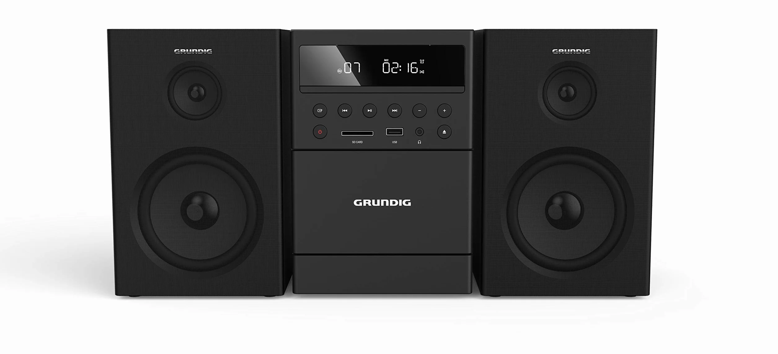 GRUNDIG Microsistema MS 300 Design Bluetooth MP3 USB Nero