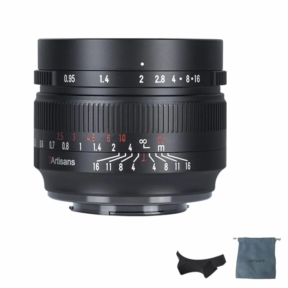 7artisans F0.95 - Obiettivo fisso APS-C per fotocamere Sony E-Mount Mirrorless NEX 3 3N 5 NEX 5T NEX 5R NEX 6 7 A6400 A5000 A5100 A6000 A6100 A6300 A6500 A650 660000