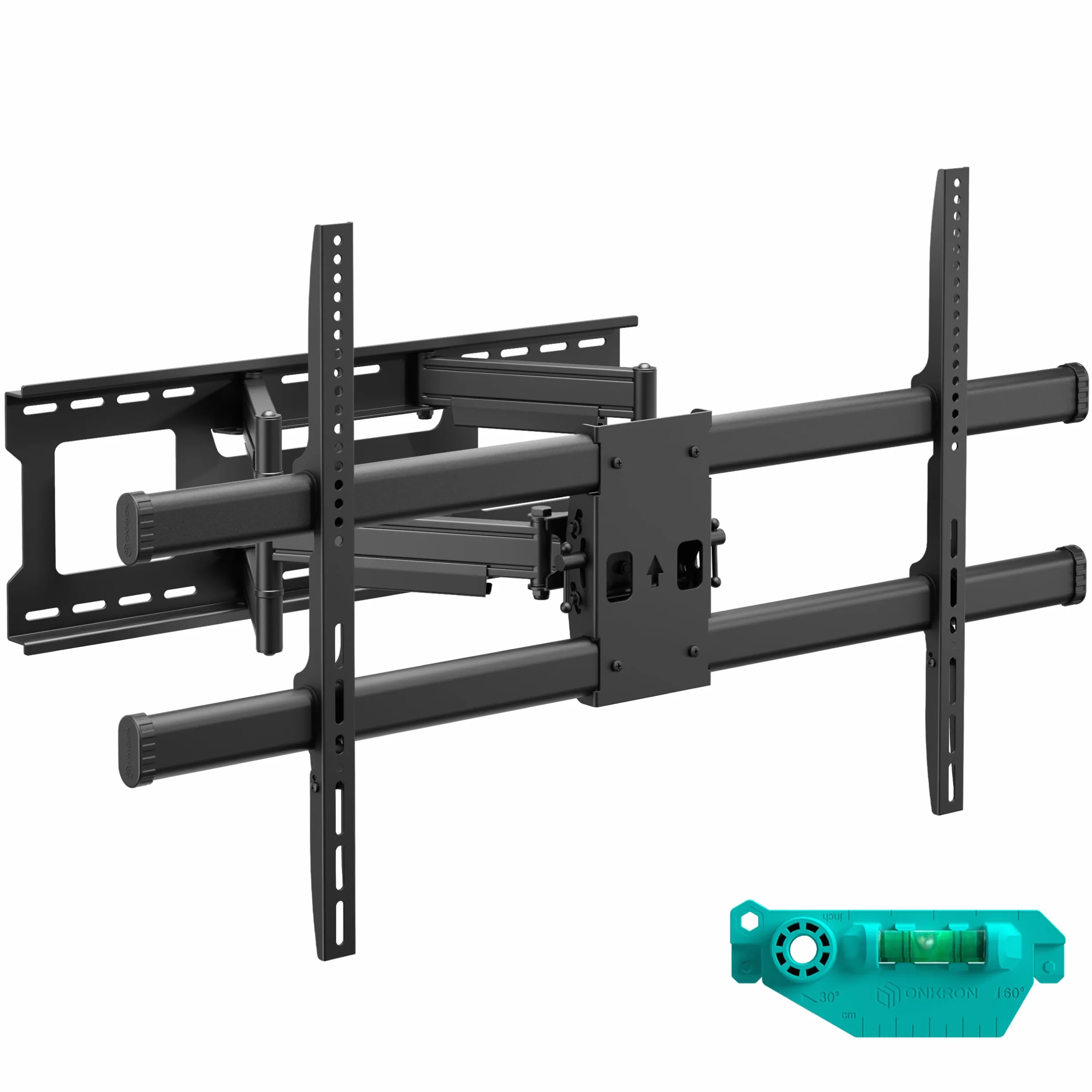 ONKRON Supporto TV Parete 42-120 Pollici fino a 100 kg, VESA 200x100-1000x600 mm, Staffa TV Girevole e Inclinabile, Braccio Porta Televisore Estensibile per Schermi di Grandi Dimensioni, Nero, M10-B