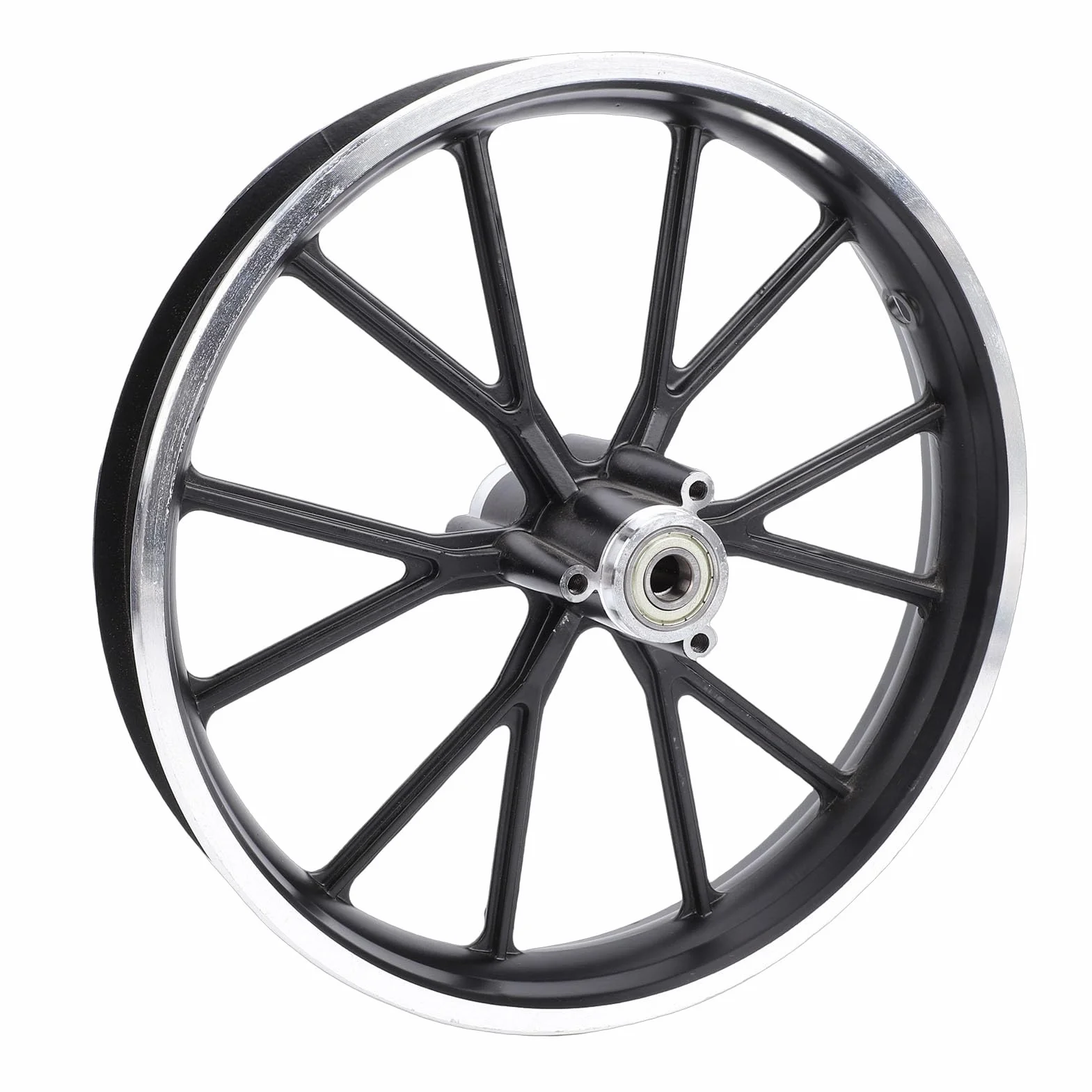 Cerchio in Lega di Alluminio 2.50-10 per Mini Bici Elettrica Pocket Bike Dirt Bike Ruota Posteriore 10 Pollici