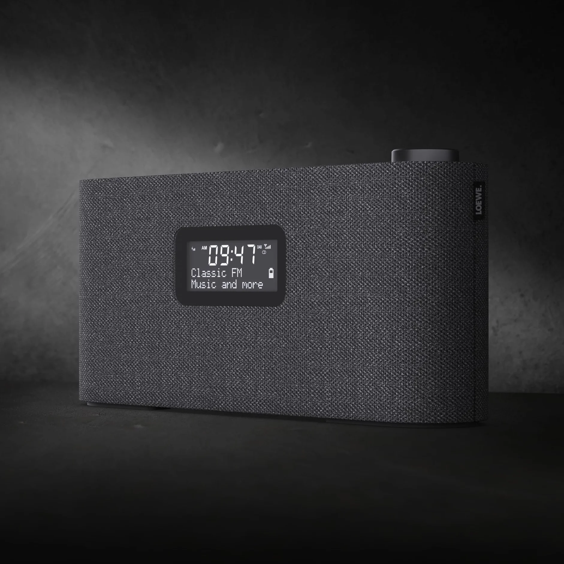 Loewe Radio DAB+ 28 W Display LCD 14 h autonomia Legno Tessuto