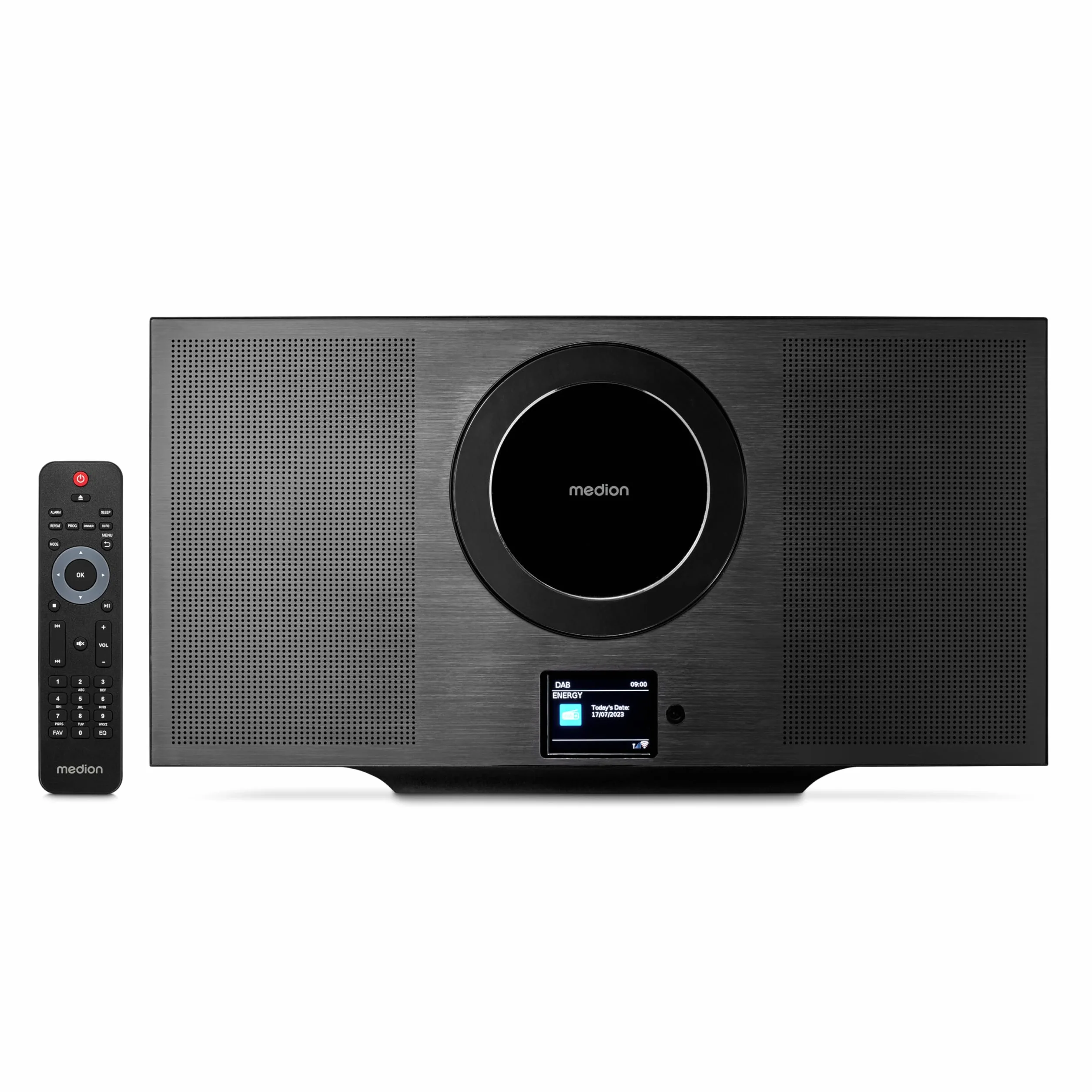 MEDION Radio Internet con lettore CD WLAN DAB+ Spotify Connect FM MP3 USB Bluetooth display a colori sistema compatto verticale