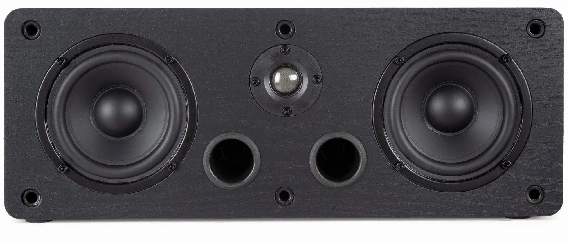 McGrey CS-440 BK Set Diffusori da Scaffale - Coppia Satelliti HiFi Multifunzionali per Sistema Surround, Musica e Home Cinema - Diffusori Center Full-Range a 2 Vie con 40W RMS - Nero