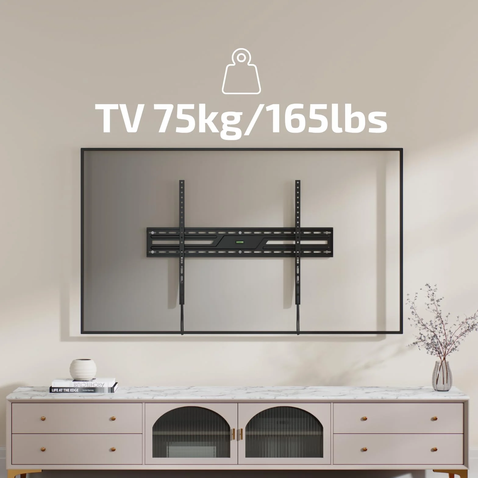 Supporto TV da Parete Fisso 60-100" Extra Slim VESA 900x600 Nero Superior Electronics SUPSTV007