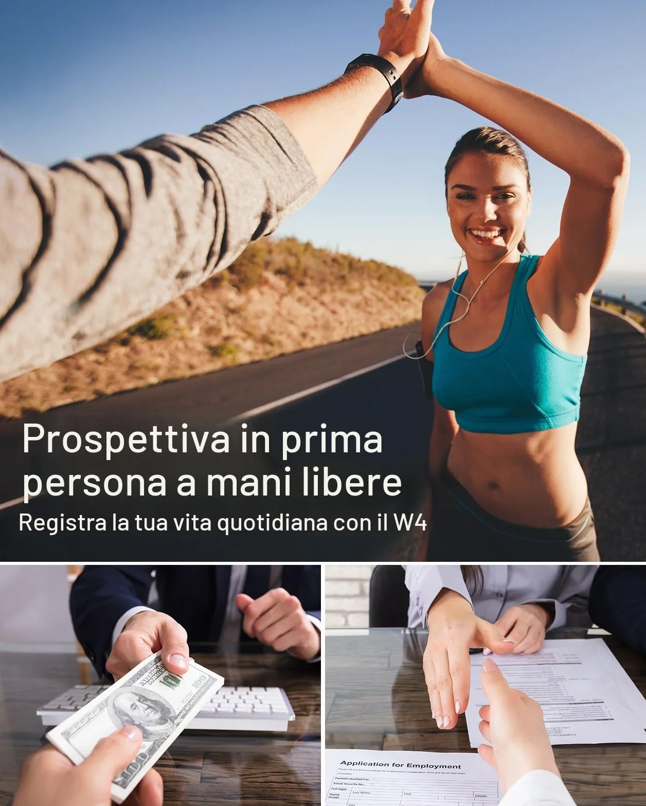 BOBLOV W4 4K Bodycam - Fotocamera per corpo Mini, con clip girevole a 360° e clip magnetica, 90 minuti per registrazioni, lezioni, viaggi, passeggiate con animali domestici (4K 64GB)