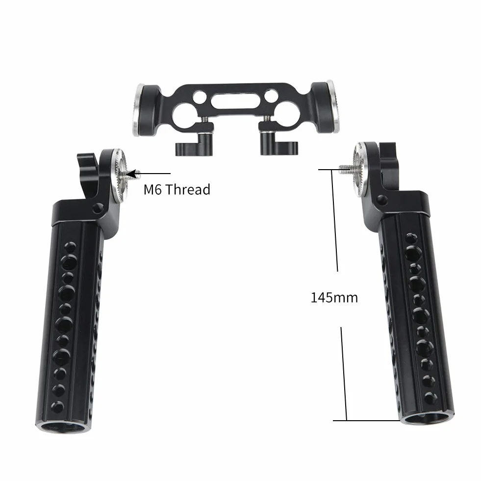 Handle Rosetta,NICEYRIG Kit Impugnatura Rosetta con Adattatore per Rosetta Standard Kit Morsetto per Asta 15mm per Fotocellula DSLR