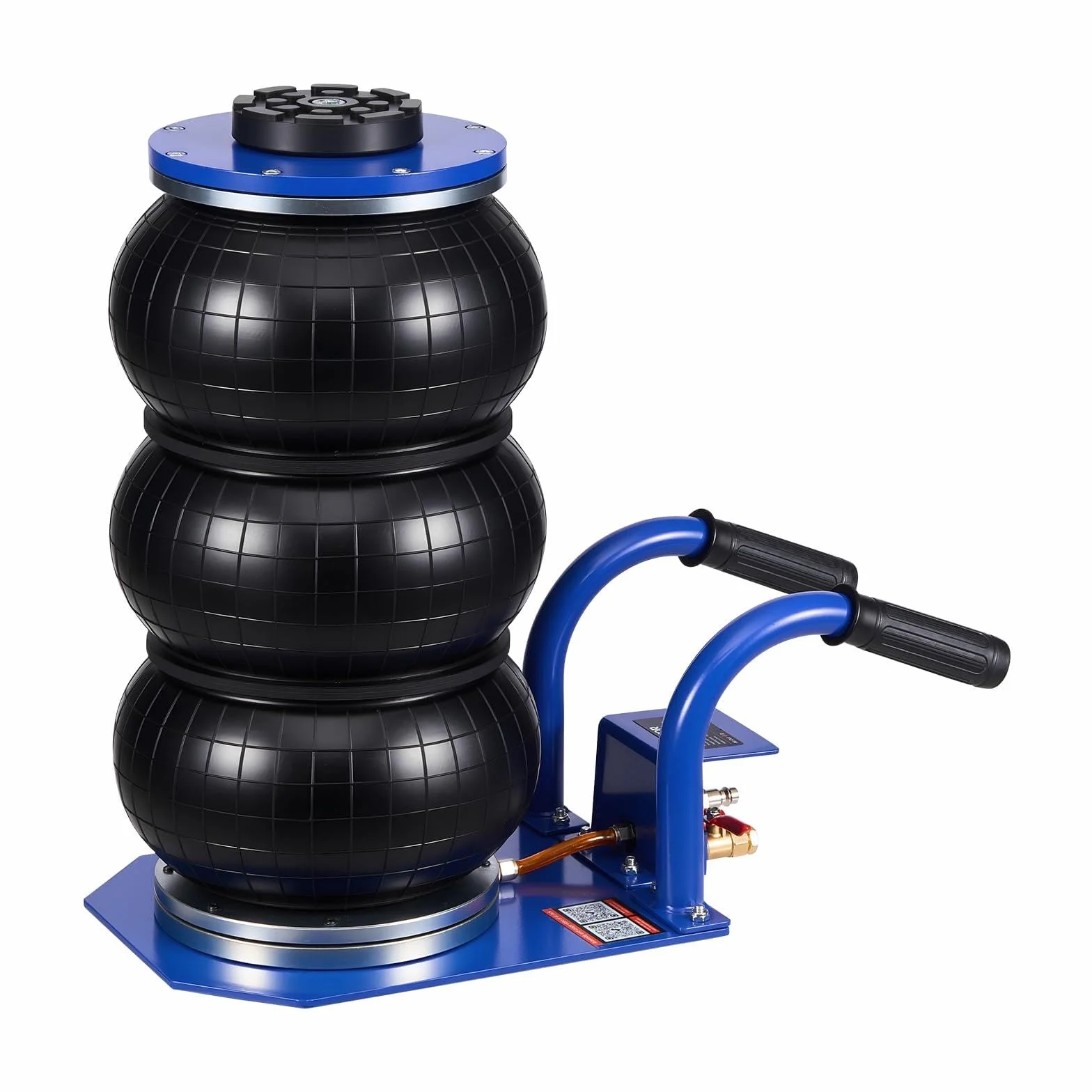 VEVOR Cric Pneumatico 3 Tonnellate 6 Tubi Acciaio Altezza 45 cm per Auto SUV Officine