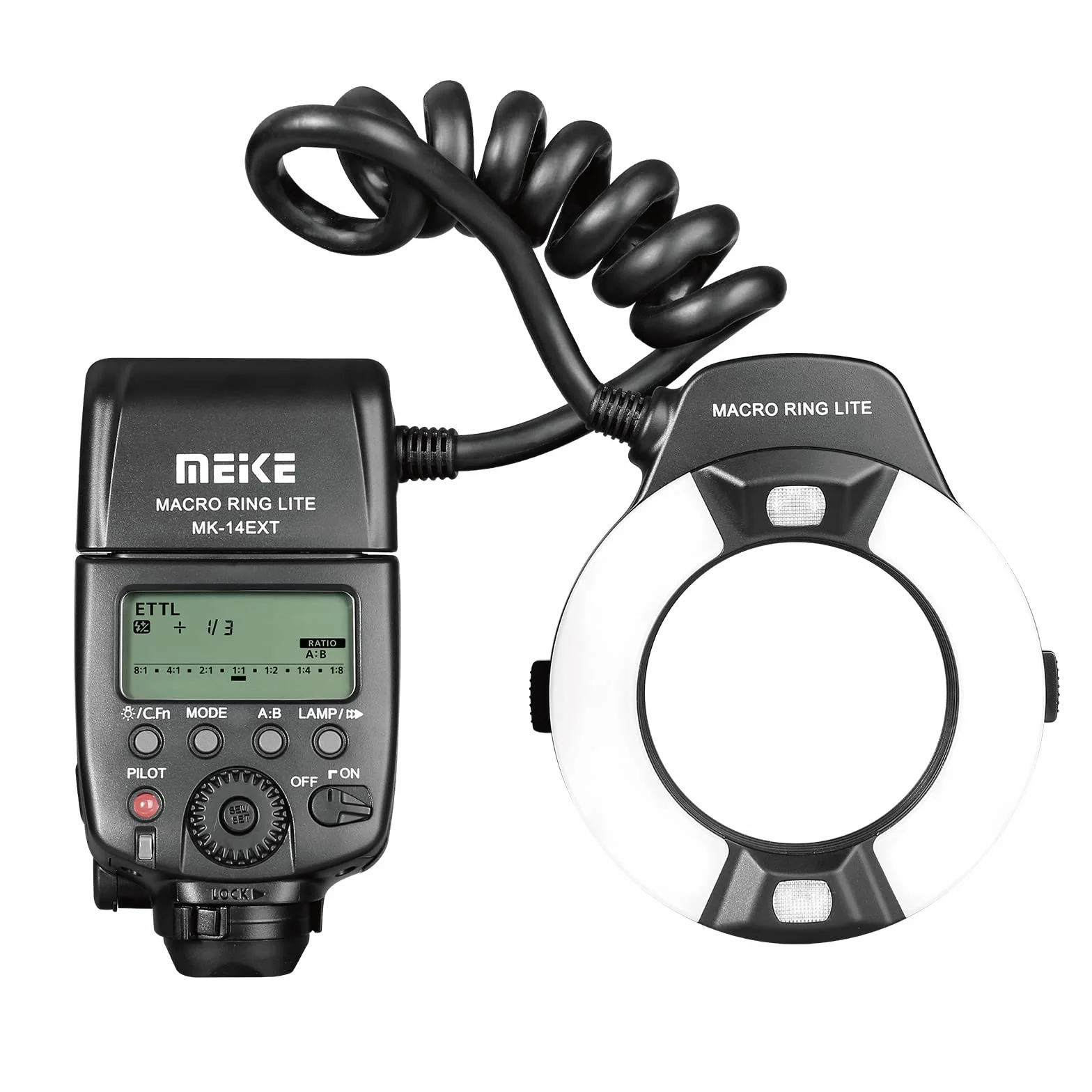 Meike MK-14EXT-N I-TTL Macro Ring Lite Flash LED AF Assist Lamp for Nikon D5100 D3200 D3300 D5200 D90 D850 D3500