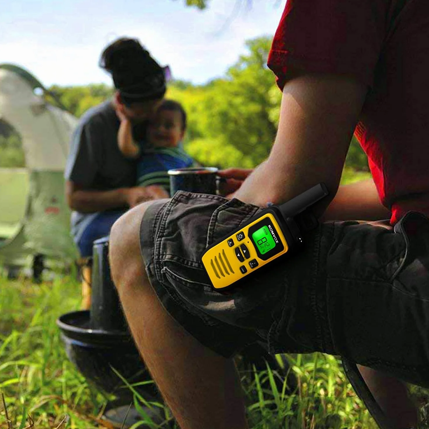 Walkie Talkie Ricaricabile Adulti Professionali, Canale 16 Ricetrasmittenti PMR, Radio Trasmittenti Kit Sopravvivenza