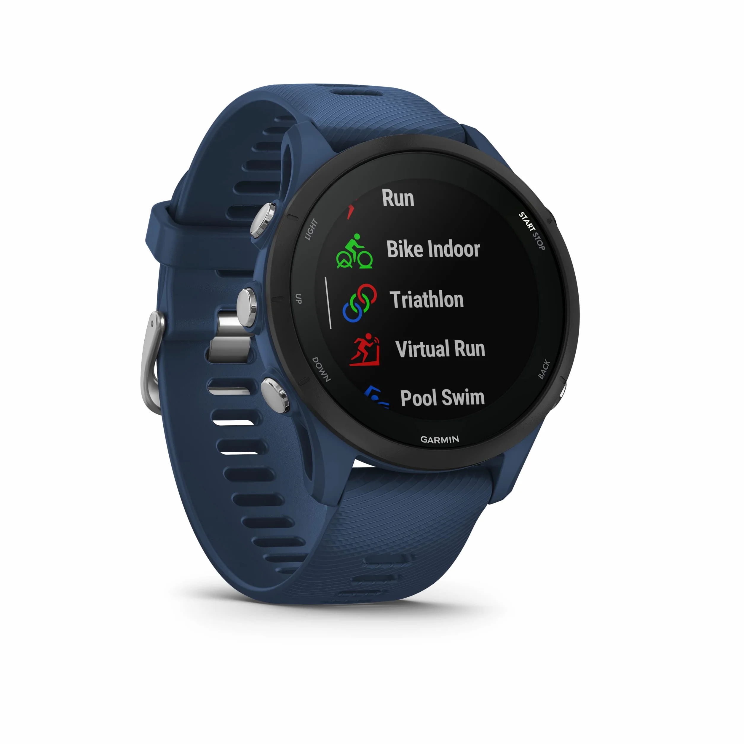 Garmin Forerunner 255 (Ricondizionato), Smartwatch per la corsa, 46mm, GPS multi-band, Cardio, VO2max, Running Power, Report mattutino, HRV Status, Piani gratuiti 5K, 10K e 21K, Recupero (Tidal Blue)