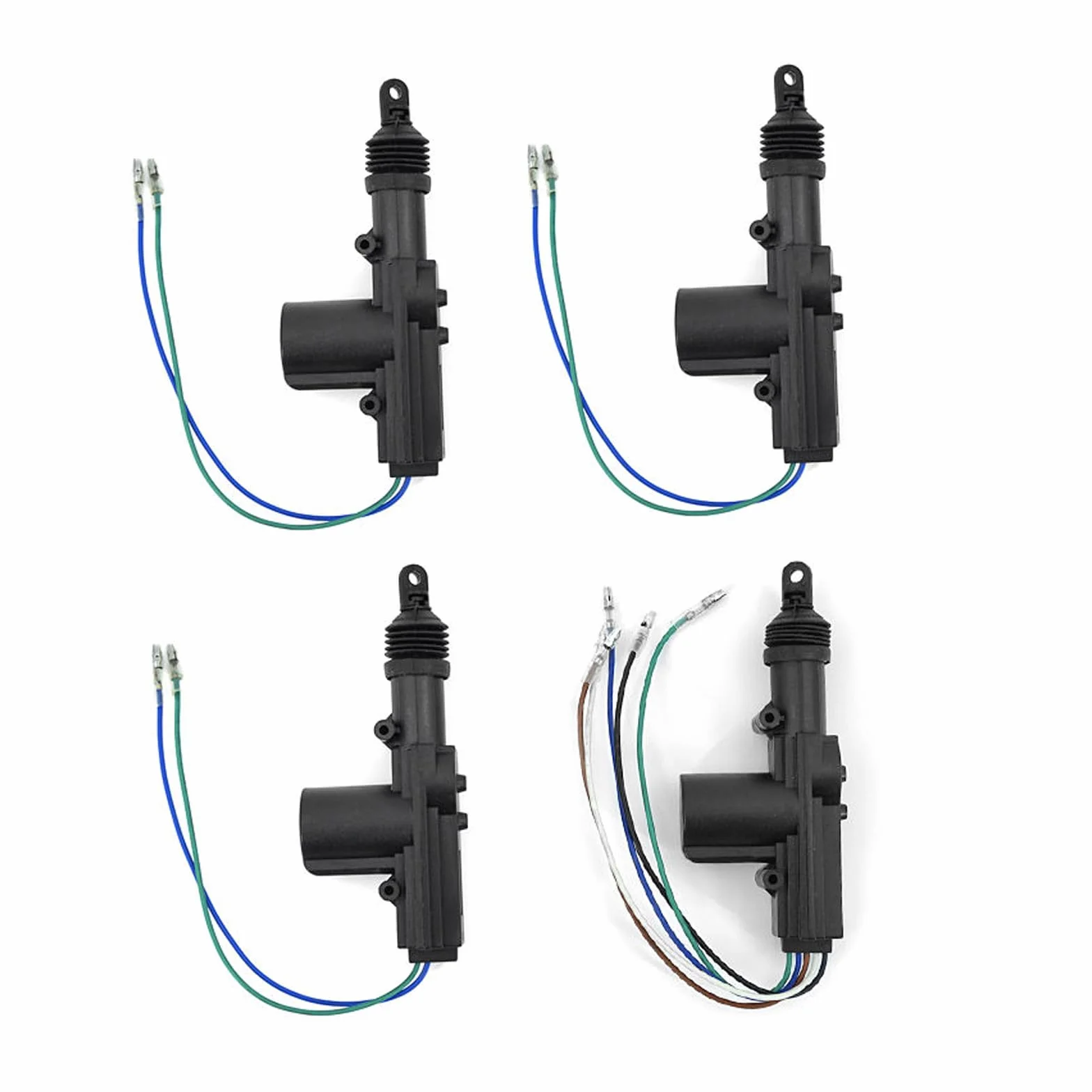 kit chiusura centralizzata auto, universale sistema di apertura senza chiave, Kit blocco porte a distanza + 4 pezzi attuatore di blocco porta