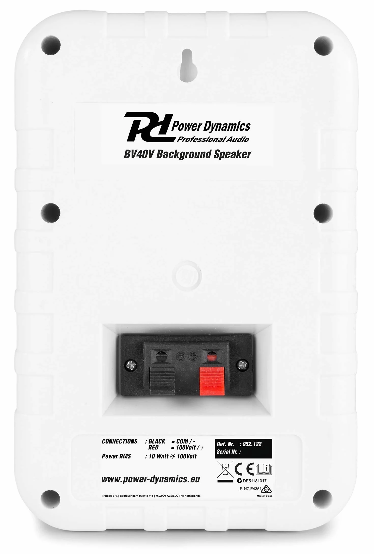 Impianto Audio Filodiffusione 8 Altoparlanti Parete Bluetooth 100Mt Cavo Microfono Casse Bianche