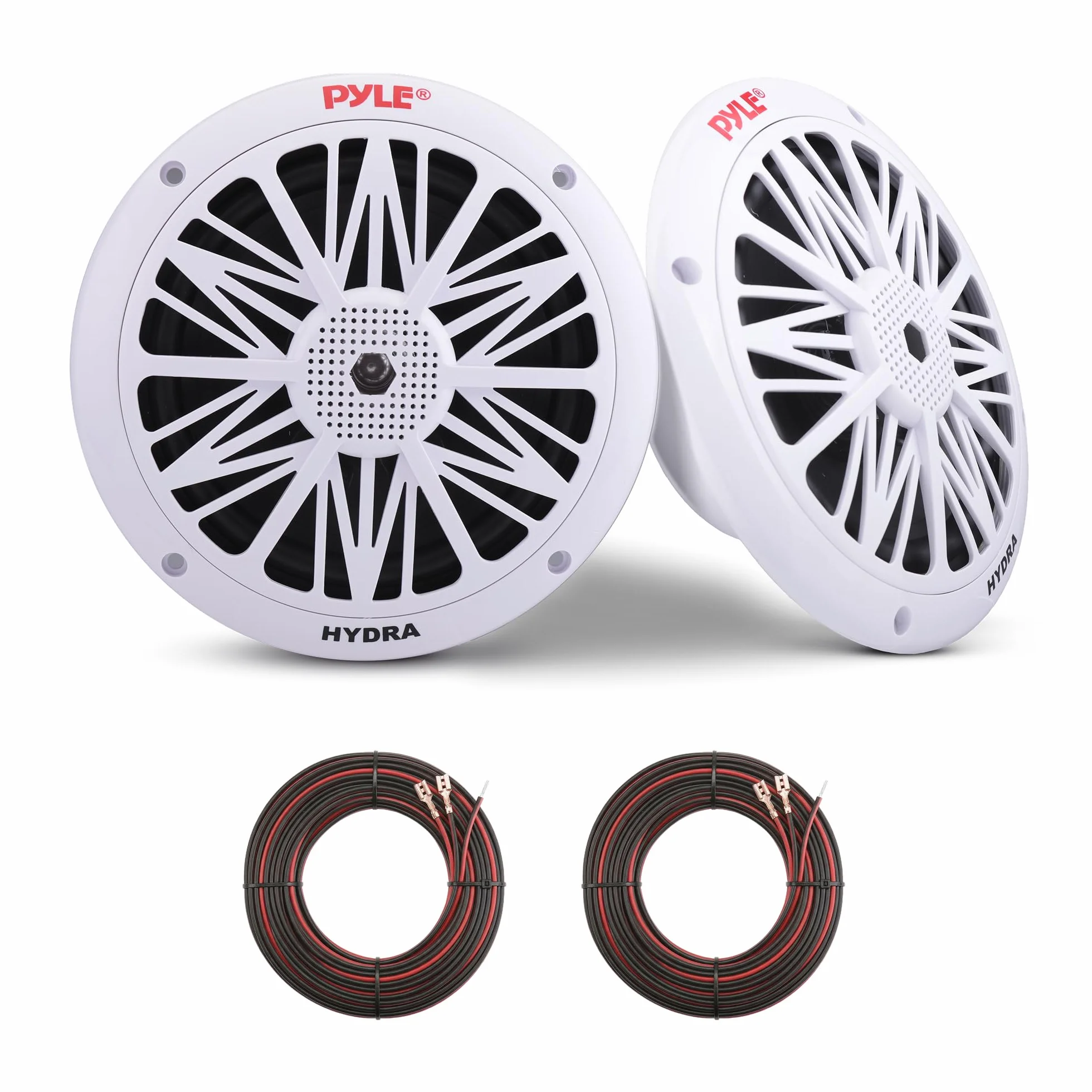 Pyle Altoparlanti Marini 16,5 cm 2 Vie Impermeabili 200 Watt Casse Audio Cono Policarbonato 1 Paio
