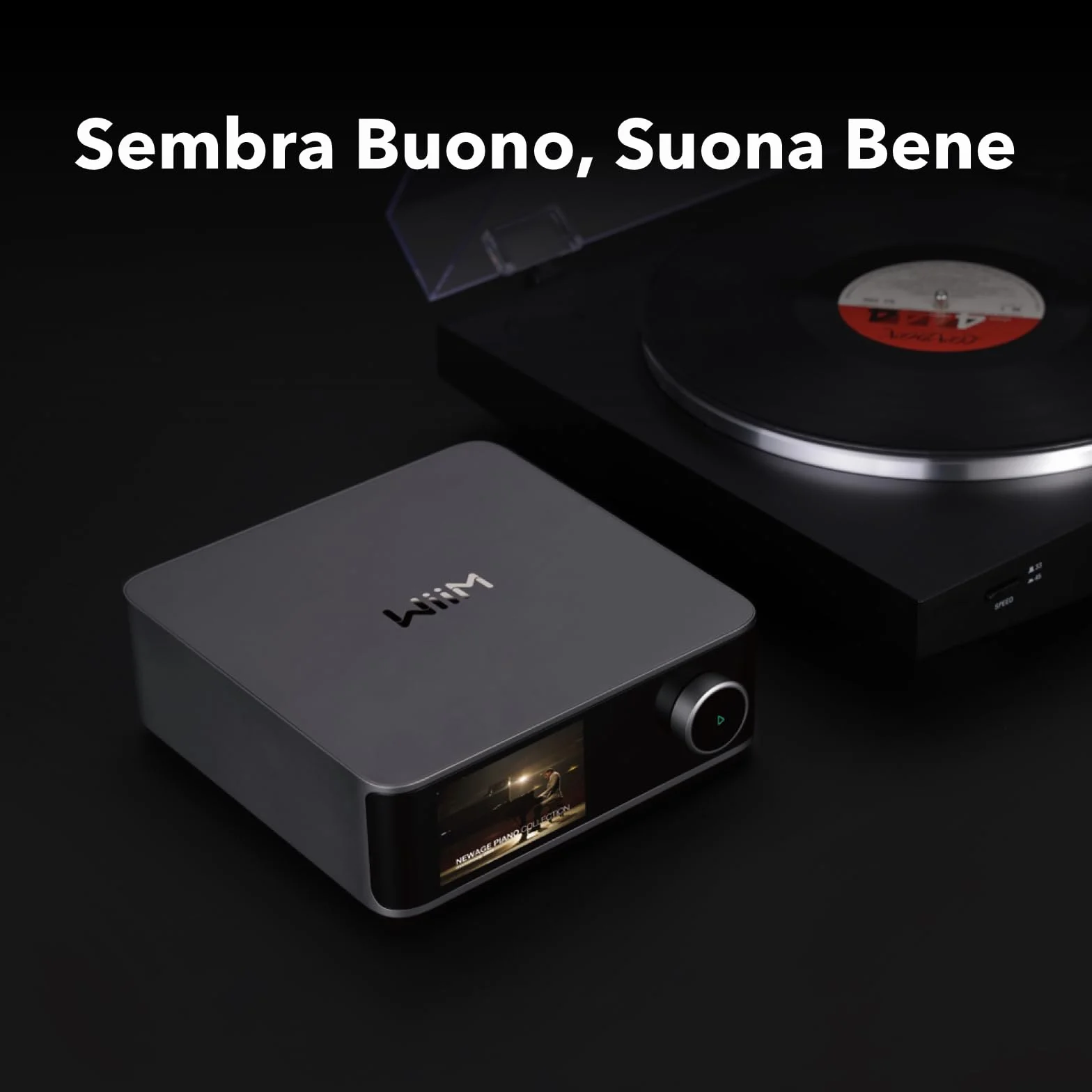 WiiM Ultra Music Streamer Preamplificatore Digitale Touchscreen 3,5" Google Cast Alexa Streaming Spotify Amazon Music Tidal HDMI ARC Ingresso Phono Uscita Cuffie Grigio