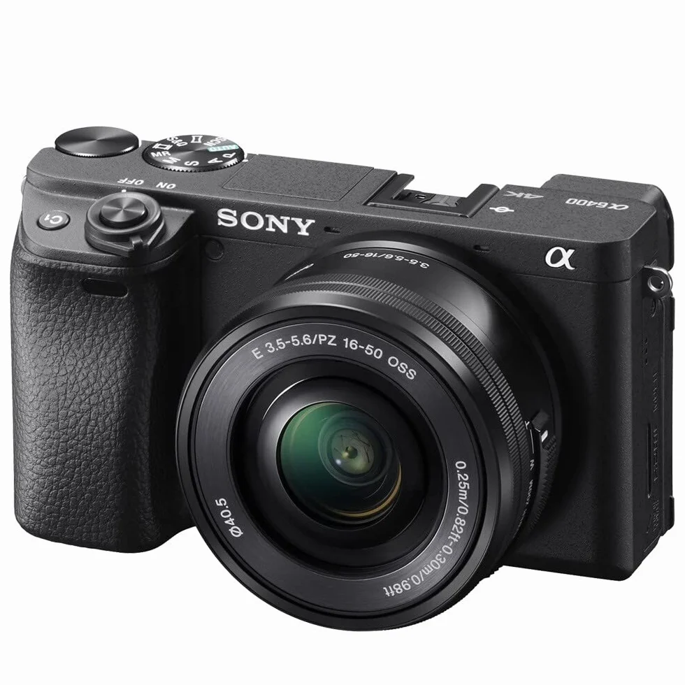 Sony Alpha 6400L - Kit Fotocamera Digitale Mirrorless con Obiettivo Intercambiabile SELP 16-50mm, Sensore APS-C, Video 4K HDR, S-log2, S-log3 e Hlg, ILCE6400B + SELP1650, Nero