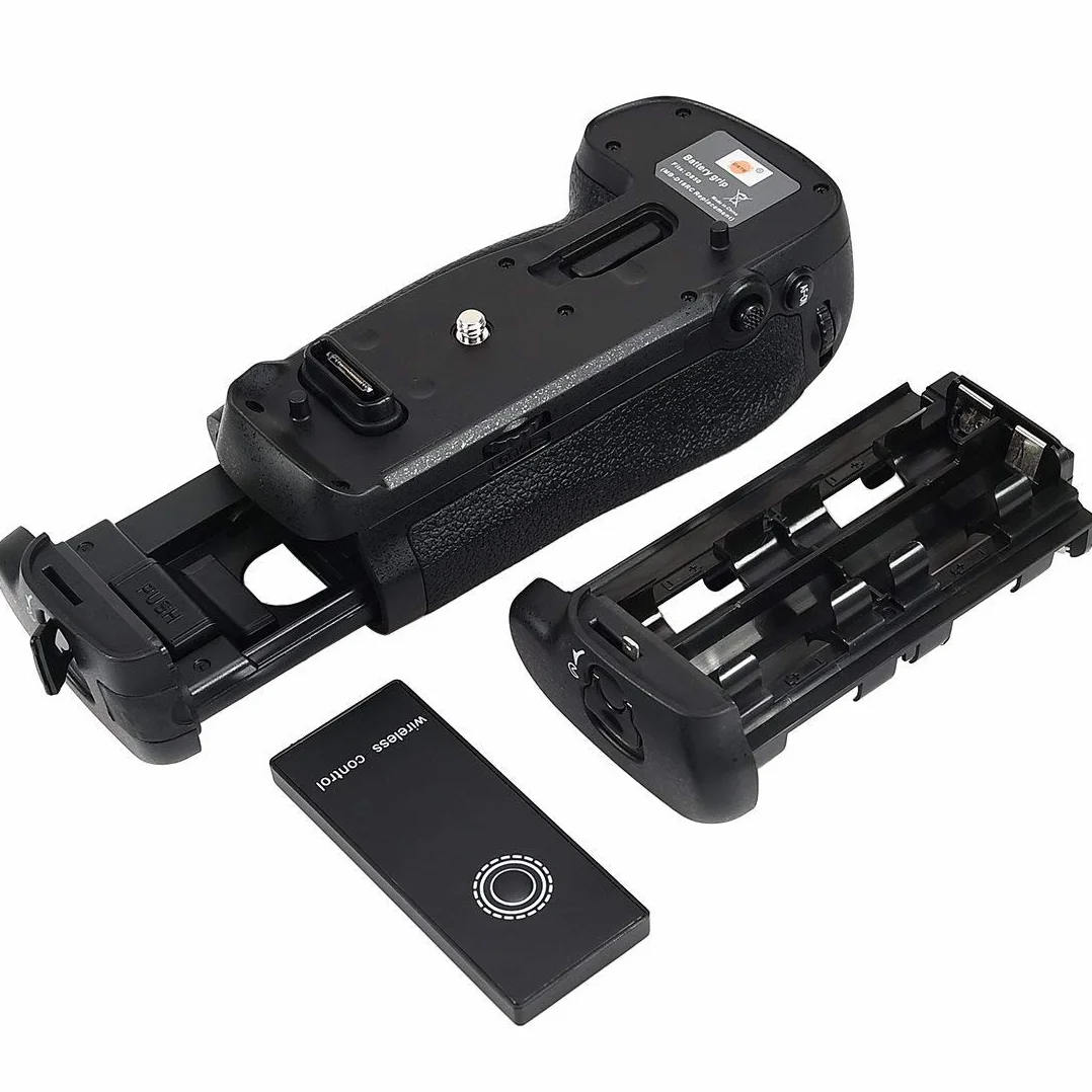 DSTE mb-d18 battery grip con telecomando a infrarossi funzione + 2 x EN-EL15 batteria per fotocamera digitale reflex Nikon D850