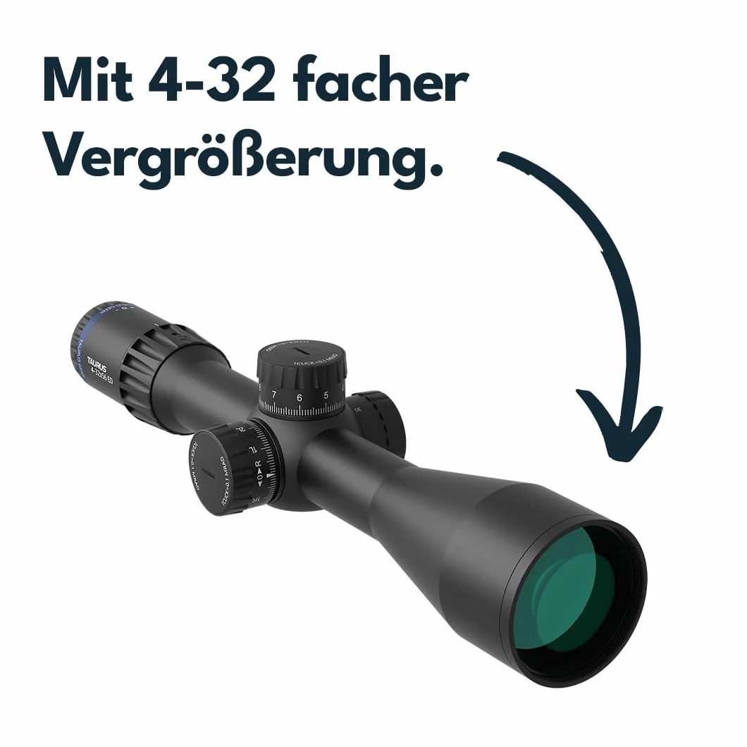 Vector Optics SCFF-34 Taurus Gen II 4-32x56 FFP - Cannocchiale per sport, airsoft e caccia, fucile ad aria compressa, visiera bersaglio, cannocchiale per fucile, scopa rifle