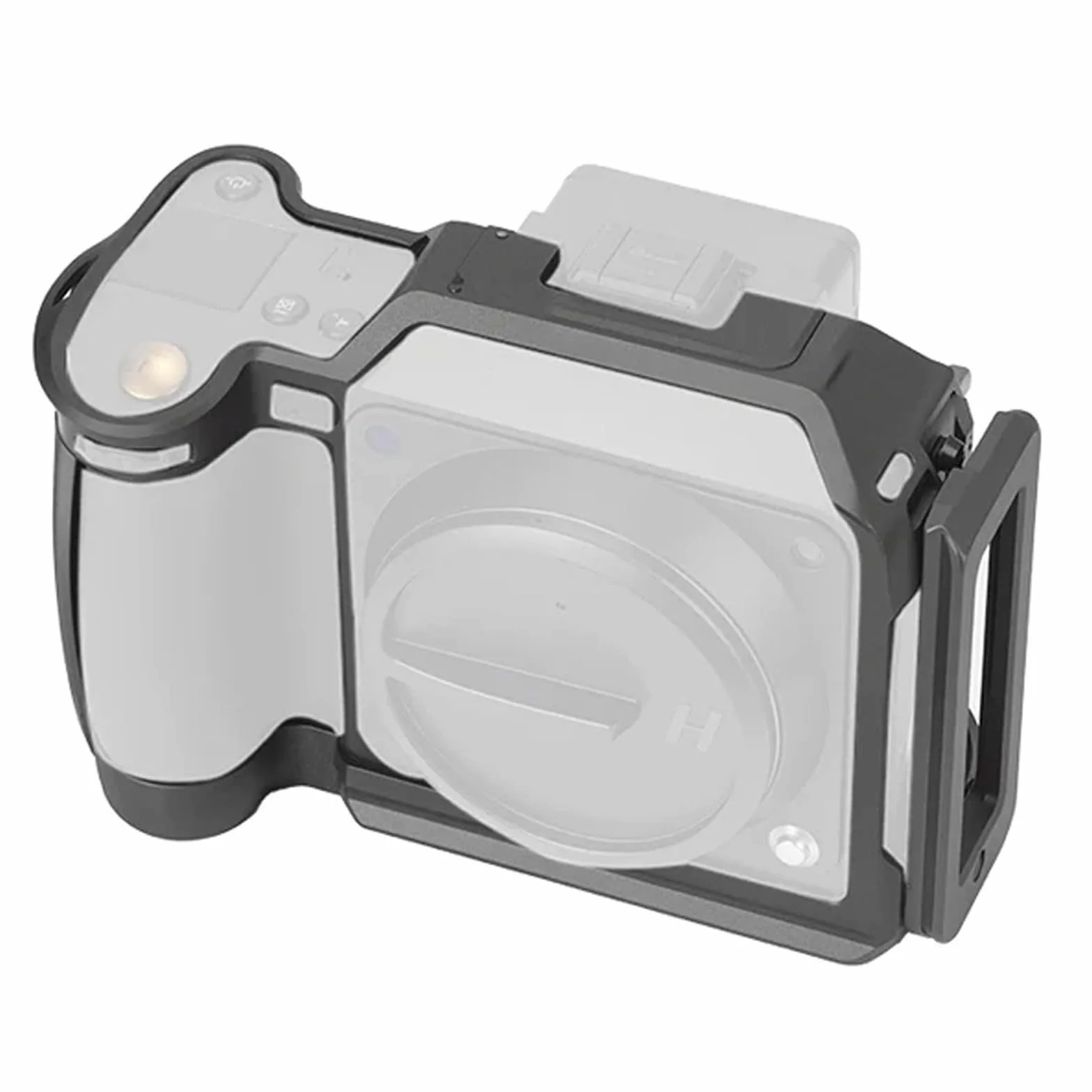 FALCAM Gabbia per Fotocamera in Lega di Alluminio Compatibile con Hasselblad X2D X2D II, Gabbia Protettiva in Alluminio 6061 con L-Plate Arca Modulare, Slot Compatibile AirTag, Design Lay-Flat, Montag