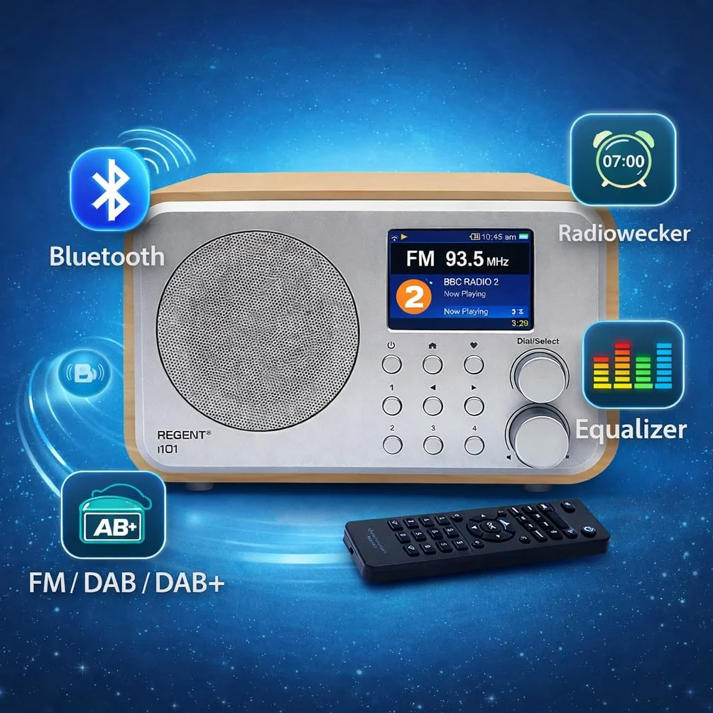 Ferguson Regent i101 Radio Internet WLAN Bluetooth FM DAB+ Radio FM radiosveglia