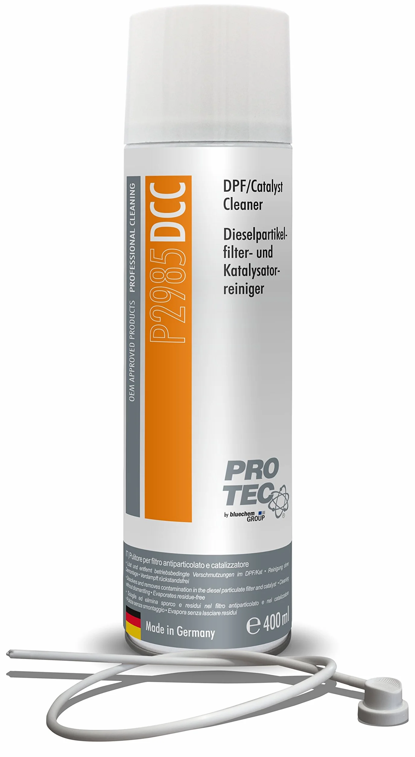 Pulitore per filtro antiparticolato, detergente spray