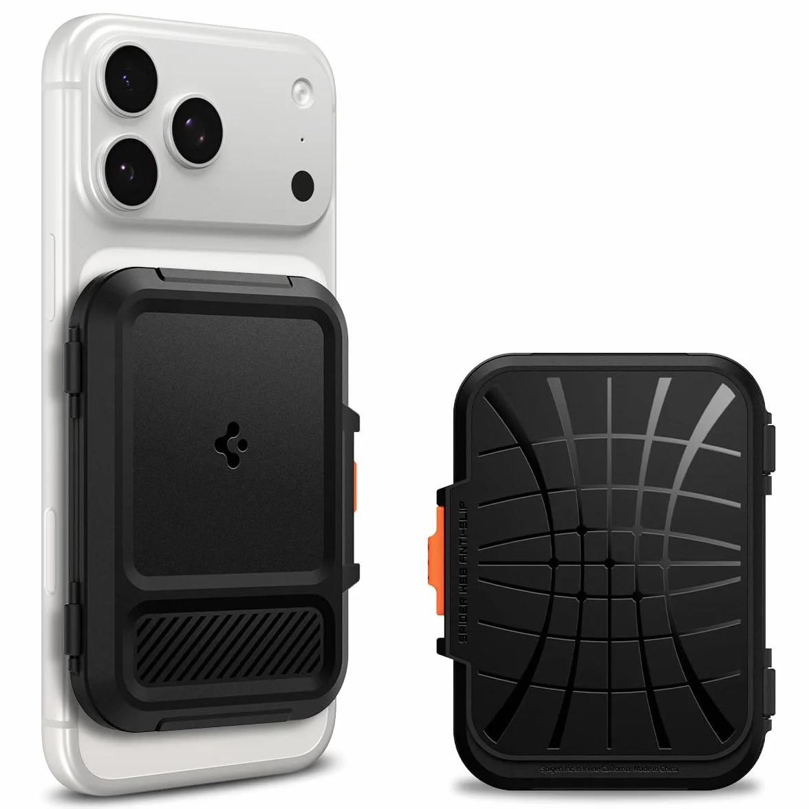Spigen Lock Fit MagFit Portafoglio (5 carte) MagSafe Wallet Magnetico Portacarte Compatibile con iPhone 17/16/15/14/13/12 Modelle, Accessori MagSafe - Nero