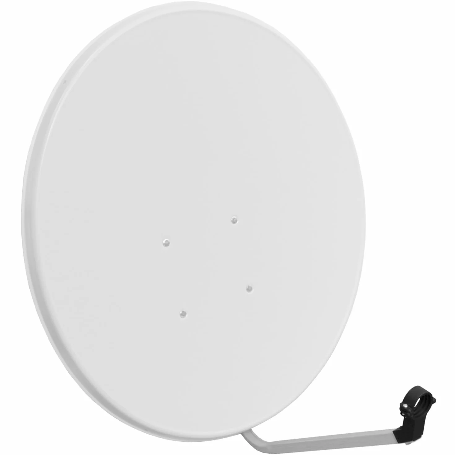 LTC Antenna Satellitare Premium 90 cm, Colore Grigio Chiaro, ad Alta Resistenza, Segnale Perfetto, Compatibile con Astra Hotbird Amos Eutelsat, LNB Universale, Installazione Semplice, Durevole