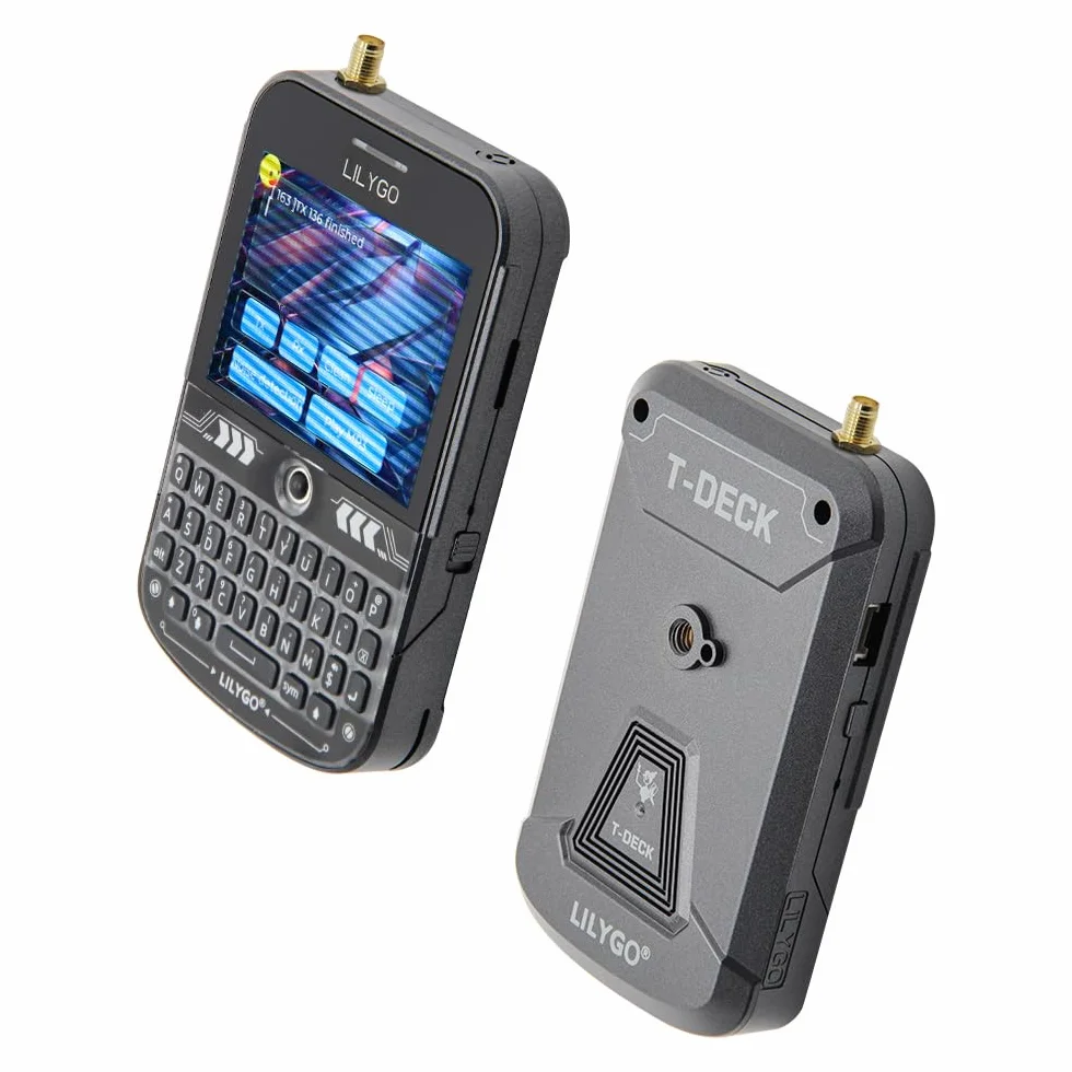 LILYGO T-Deck Plus ESP32-S3 LORA-89 SX1262 Ulbox GPS Tastiera Nera, Display TTGO Development Board Antenna Esterna Strap ABS Shell