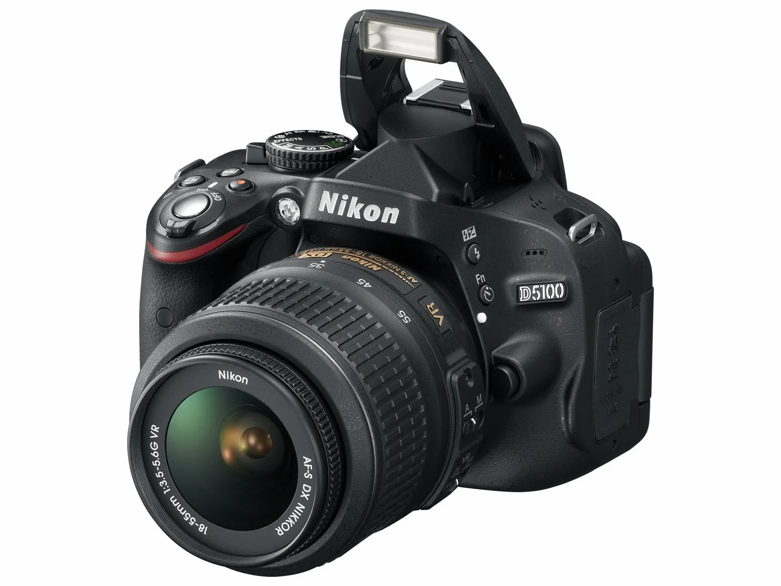 Nikon D5100 Fotocamera Reflex Digitale Kit Obiettivo 18-55mm VR 16.2MP LCD 3 Pollici