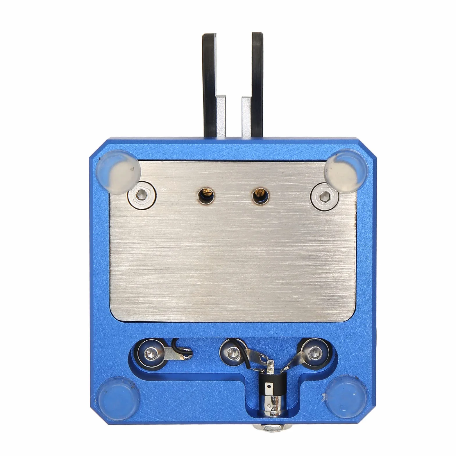 Lambic Double Paddle Morse Code Key, Portable CW Telegraph Key for Camping Indoor (Blu scuro)