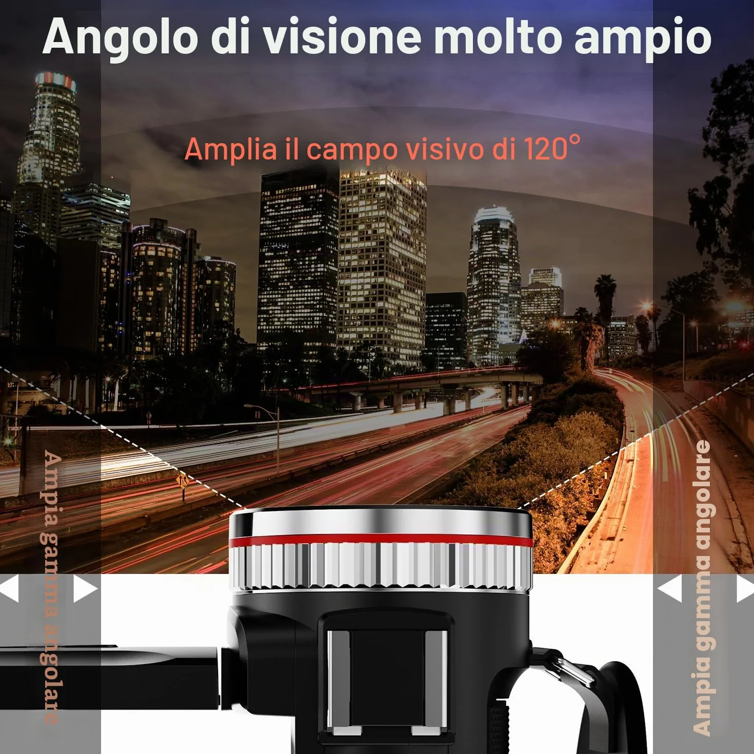 Videocamera 4K 64MP per YouTube, Dual Camera 3" Screen Girevole a 270°, Scheda 64GB, Microfono, Stabilizzatore, Telecomando, 2 Batterie
