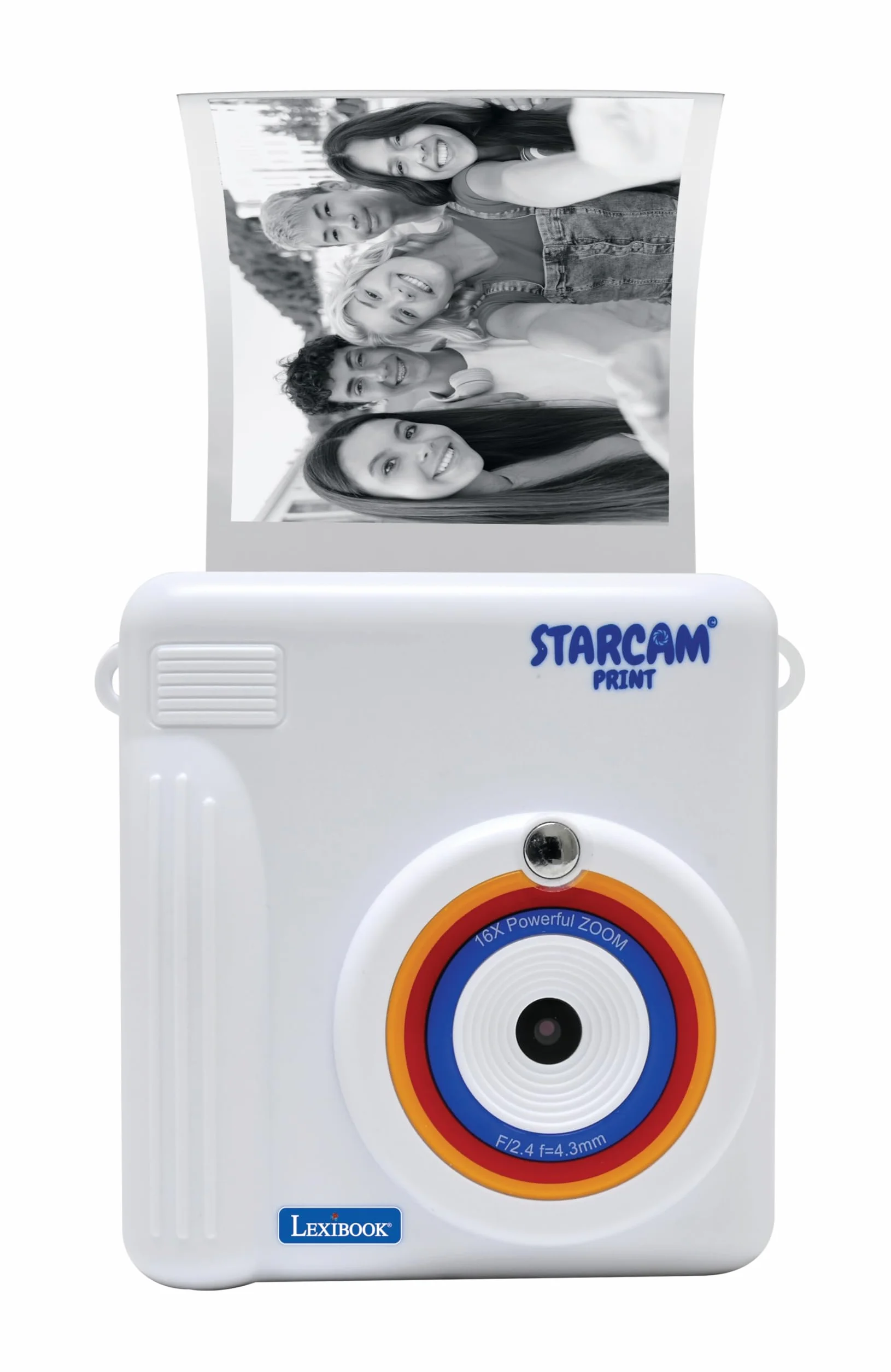 Lexibook, Starcam® Print, Camera Pack with Instant Printer, 3 Paper Rolls and Neck Strap, DJ130