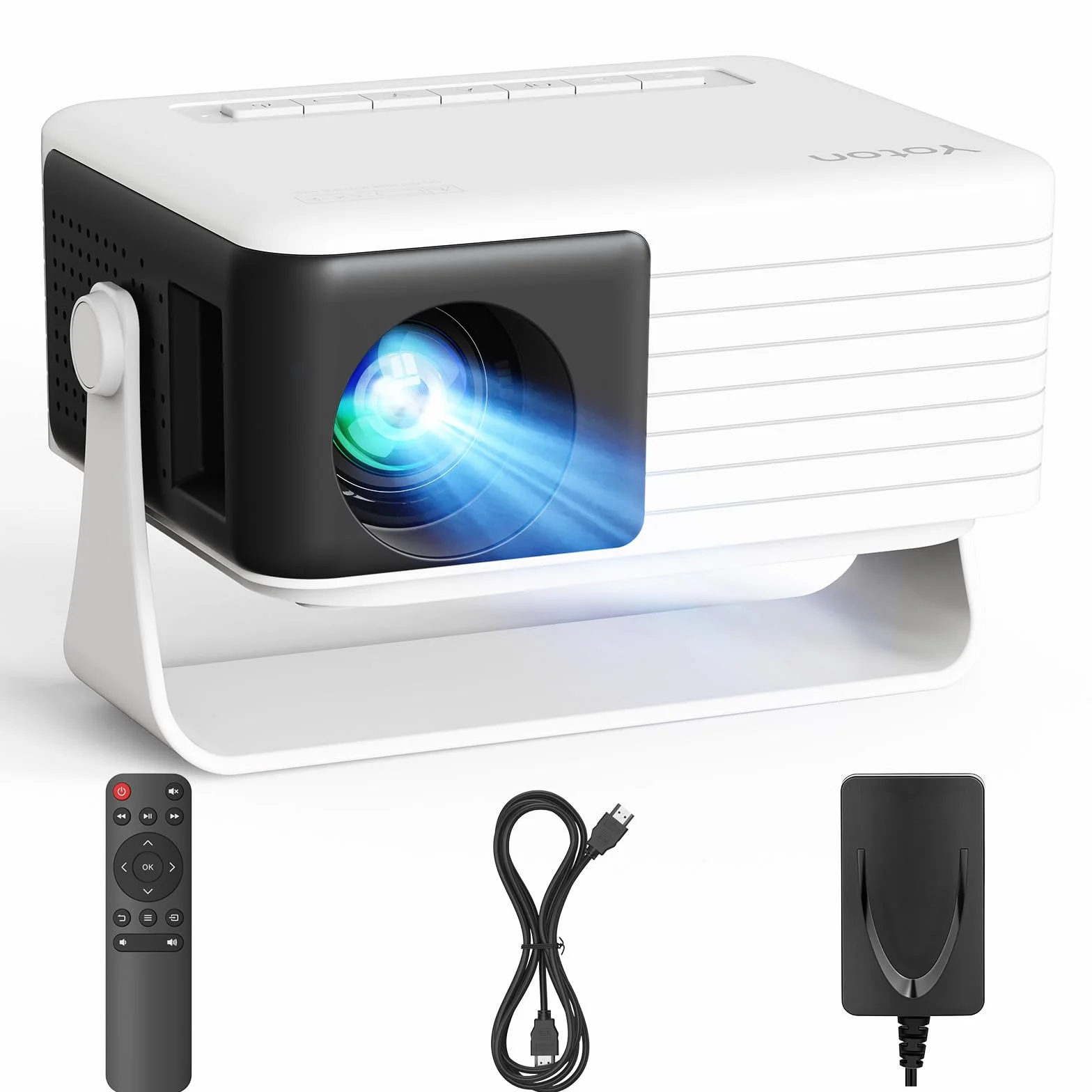 Yoton Y3 Mini Proiettore 15000 Lumens 4K Full HD 1080P Videoproiettore Portatile Auto Keystone Zoom 50%