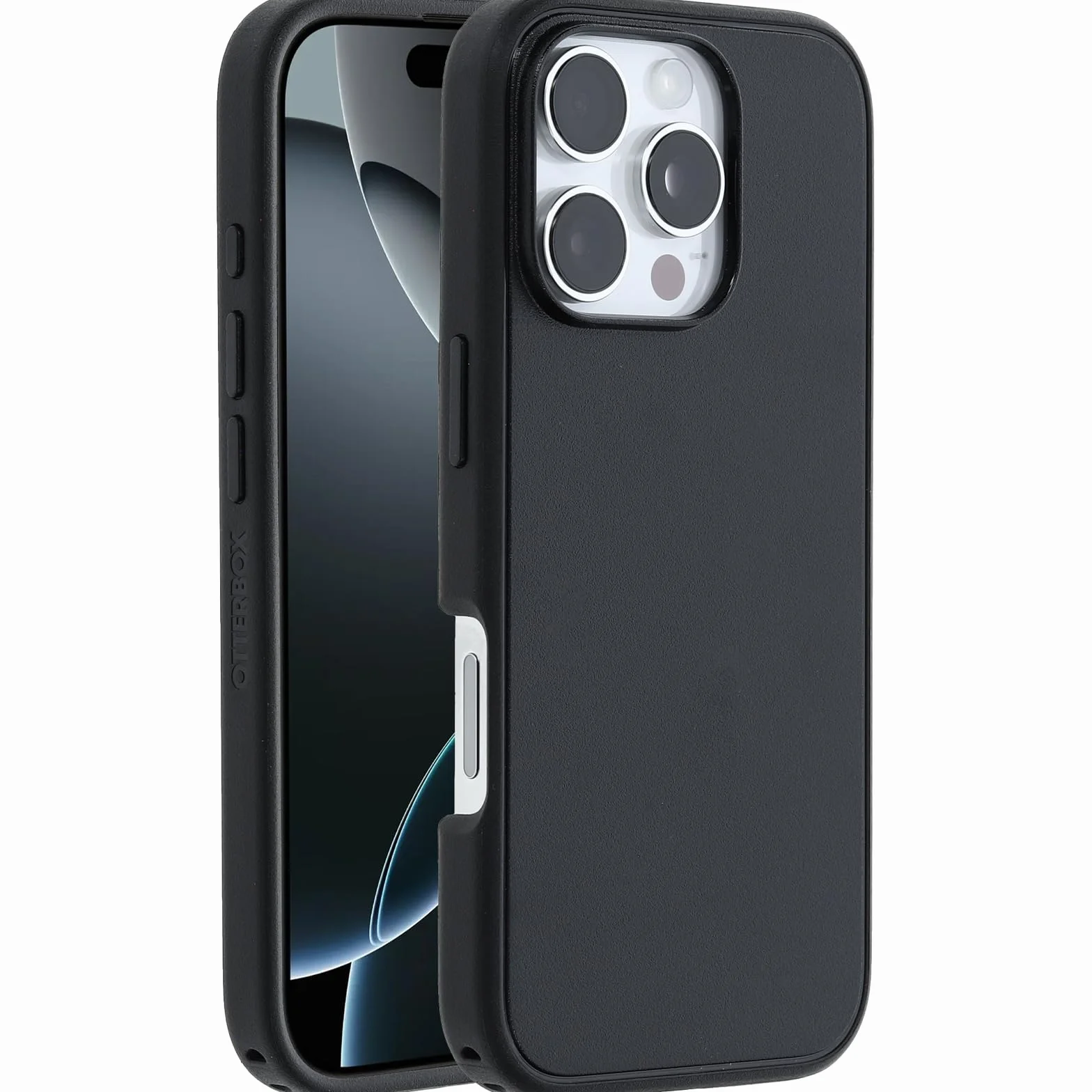 OtterBox Cover Symmetry Series MagSafe per iPhone 16 PRO, Custodia Protettiva Sottile Antiurto, a Prova di Caduta, Testata 3X vs Norme Mil-Std 810G, Nero, Senza Retail Package