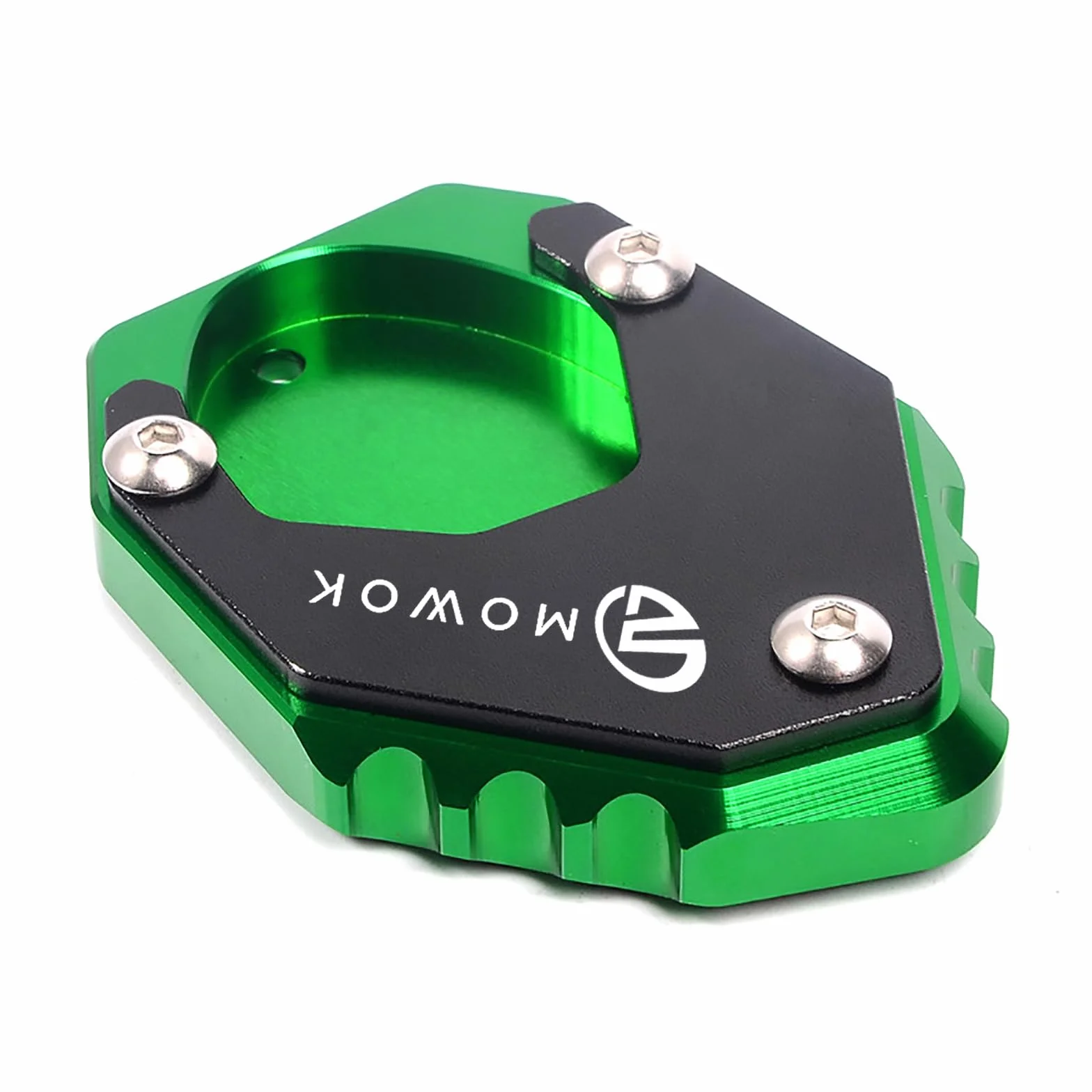 MOWOK Estensione Cavalletto Moto Laterale Kawasaki VERSYS 650 ZH2 Ninja 400 500 Z400 2018-2024 (Verde)