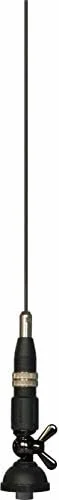 Sirio Antenne MINI SNAKE 27 BLACK, Antenna CB Veicolare, Frequenza 26.5-27.4MHz, Base NE, Potenza Massima 40W Short Time, Stilo Inox Nero, Inclinabile 180°, Altezza 0,65mt, cavo 4mt in dotazione