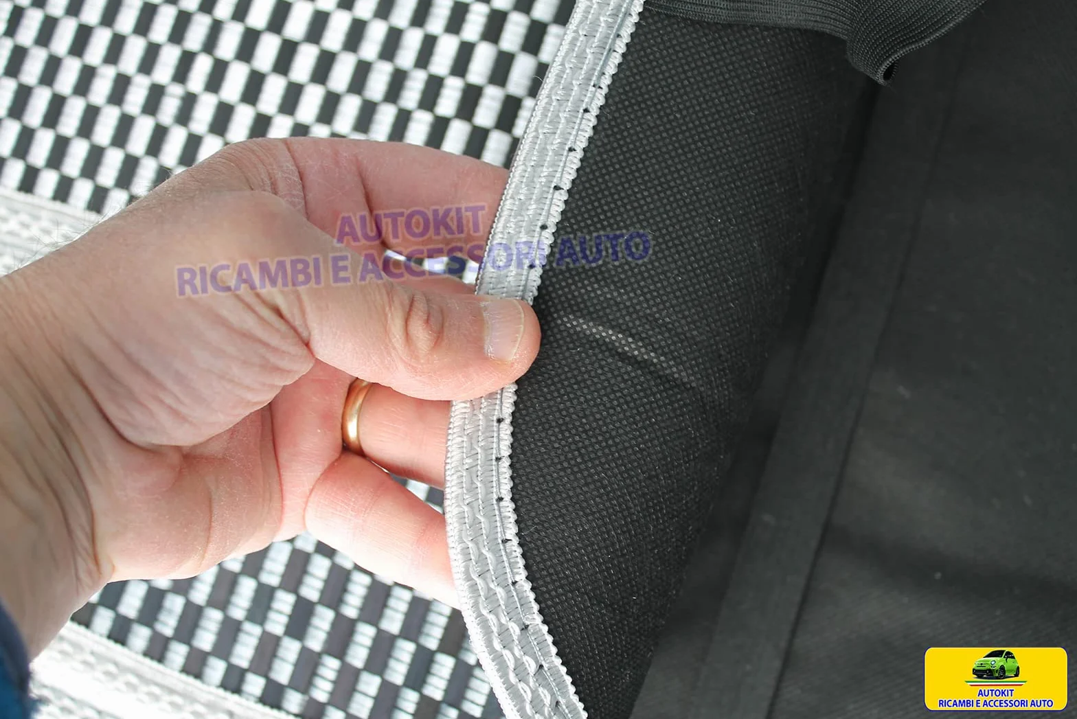 Schienali Copri sedile per auto Estivo Fresco in Fibre Naturale di Bambù Coppia 2 PZ