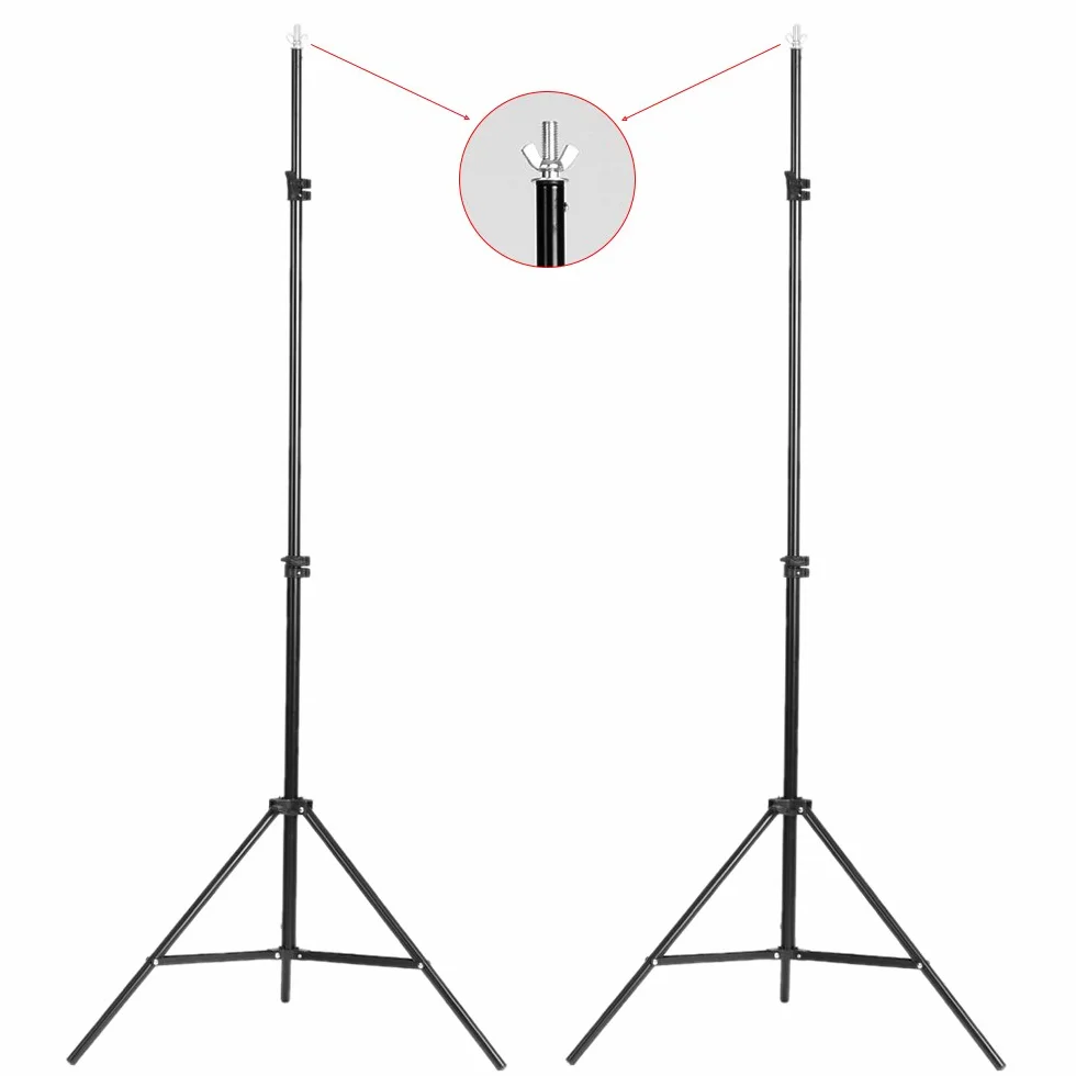 Andoer Set Fotografico, Studio Fotografico Kit di Illuminazione 1.8x 2.8m/6x9ft con Sistema per Sfondo 135W 5500K Ombrello Softbox Softbox kits 5in1 Reflector for Photo Studio Fotografia Video