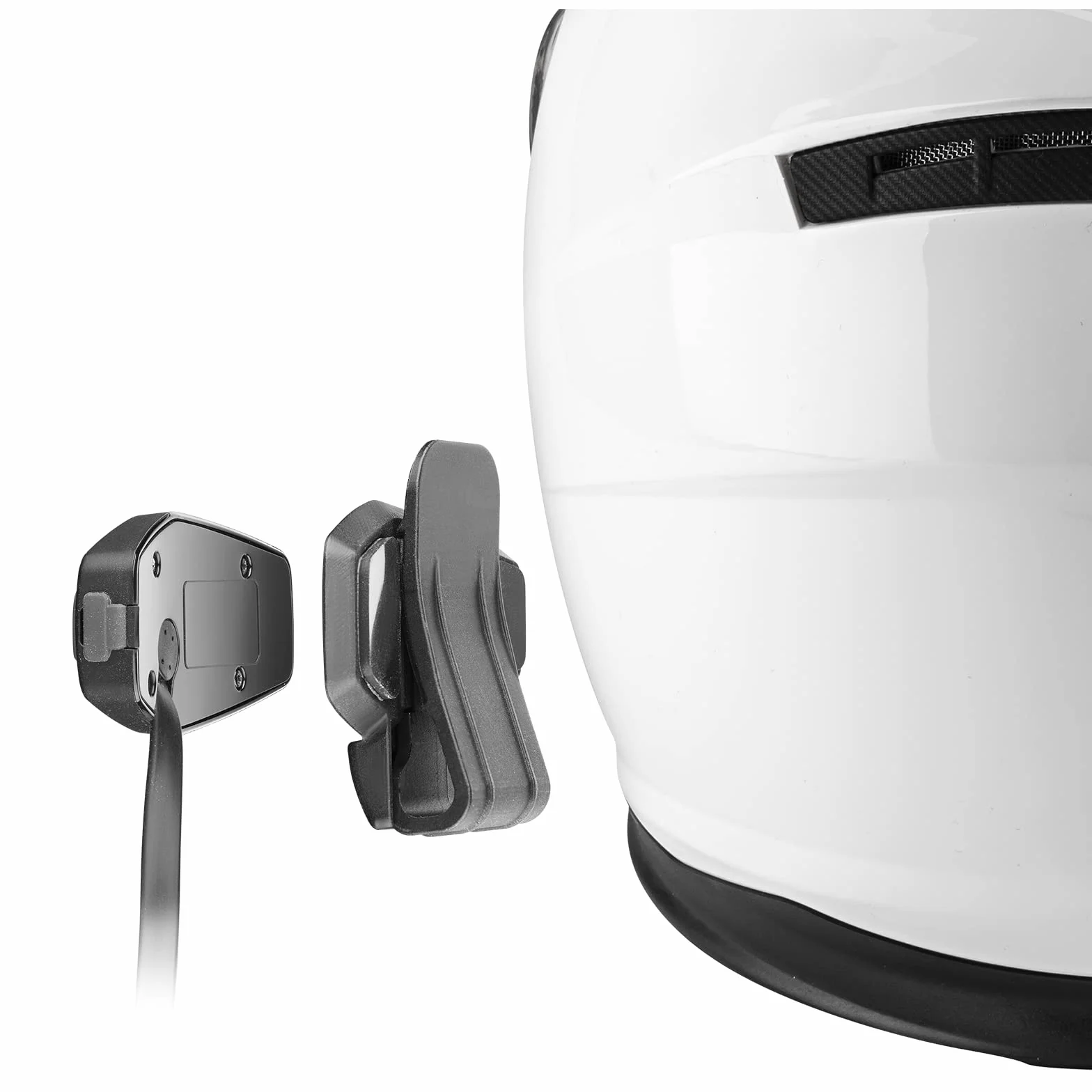 INTERPHONE UCOM4TP - Doppio - Interfono Bluetooth 5.0 da Casco per Moto, Uso Gruppo Piloti 4, Distanza 1 Km, Autonomia Fino a 15 Ore, Mp3, GPS, Impermeabile IP67, per Tutti i Caschi