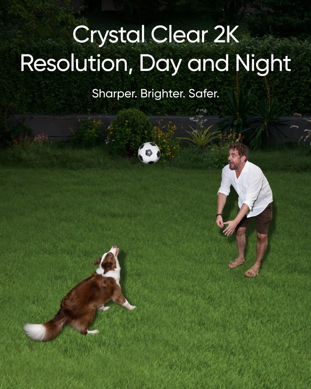 eufy Security Floodlight Cam E30, telecamera wi-fi esterno, Rotazione Panoramica e Inclinazione a 360°,Rilevamento e Tracciamento con AI, Video 2K, 2000 Lumen, Registrazione 24/7 (Ricondizionato)