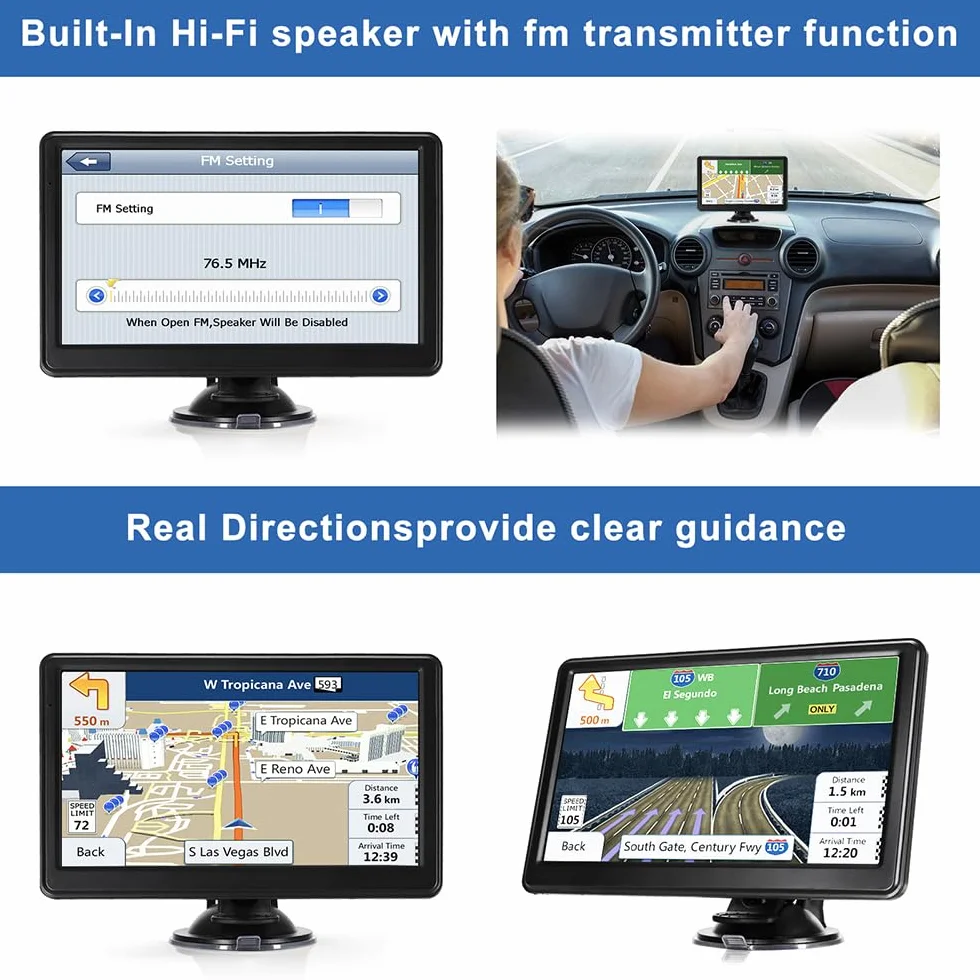 Winnes Navigatore Satellitare per Auto Camion Taxi,HD 7'' Schermo Capacitivo,Precaricato Mappa Europa 2024, Avviso Traffico Vocale, Limite di Velocità, Aggiornamenti Gratuiti delle Mappe a Vita