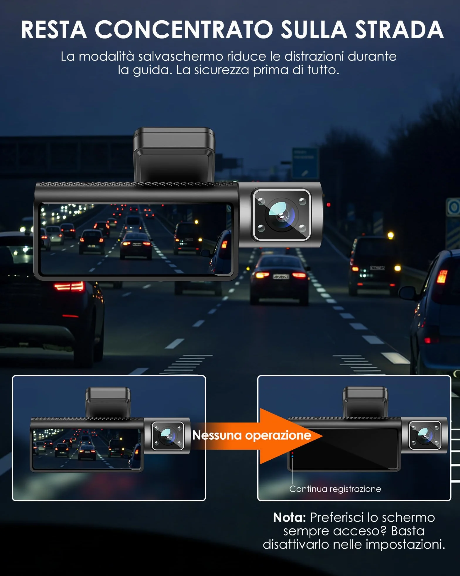 iZEEKER Dash Cam 3 Canali 4K con Scheda da 32GB GRATUITA, 4K+1080P+1080P Anteriore,Posteriore e Interna con WDR, WiFi 6, Angolo Larghezza 170°,Registrazione in Loop,Sensore G,Modalità Parcheggio 24H