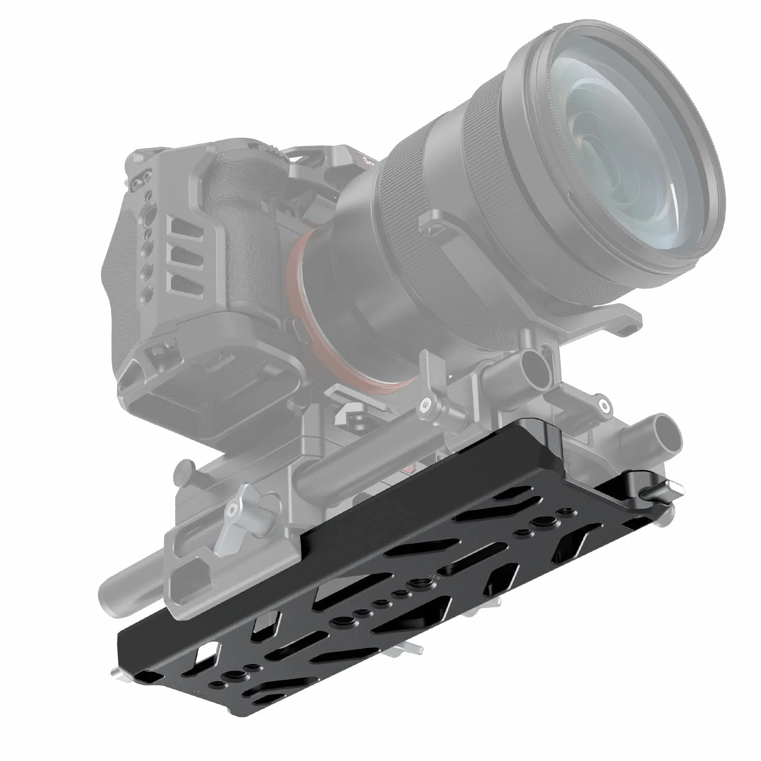 SMALLRIG Piastra a Coda di Rondine Leggera da 8" per ARRI Standard con Carico Massimo 20 kg, con Design di Sicurezza per Kit di Fissaggio, Piastra di Base, Piatto di Formaggio o Veicolo - 3770