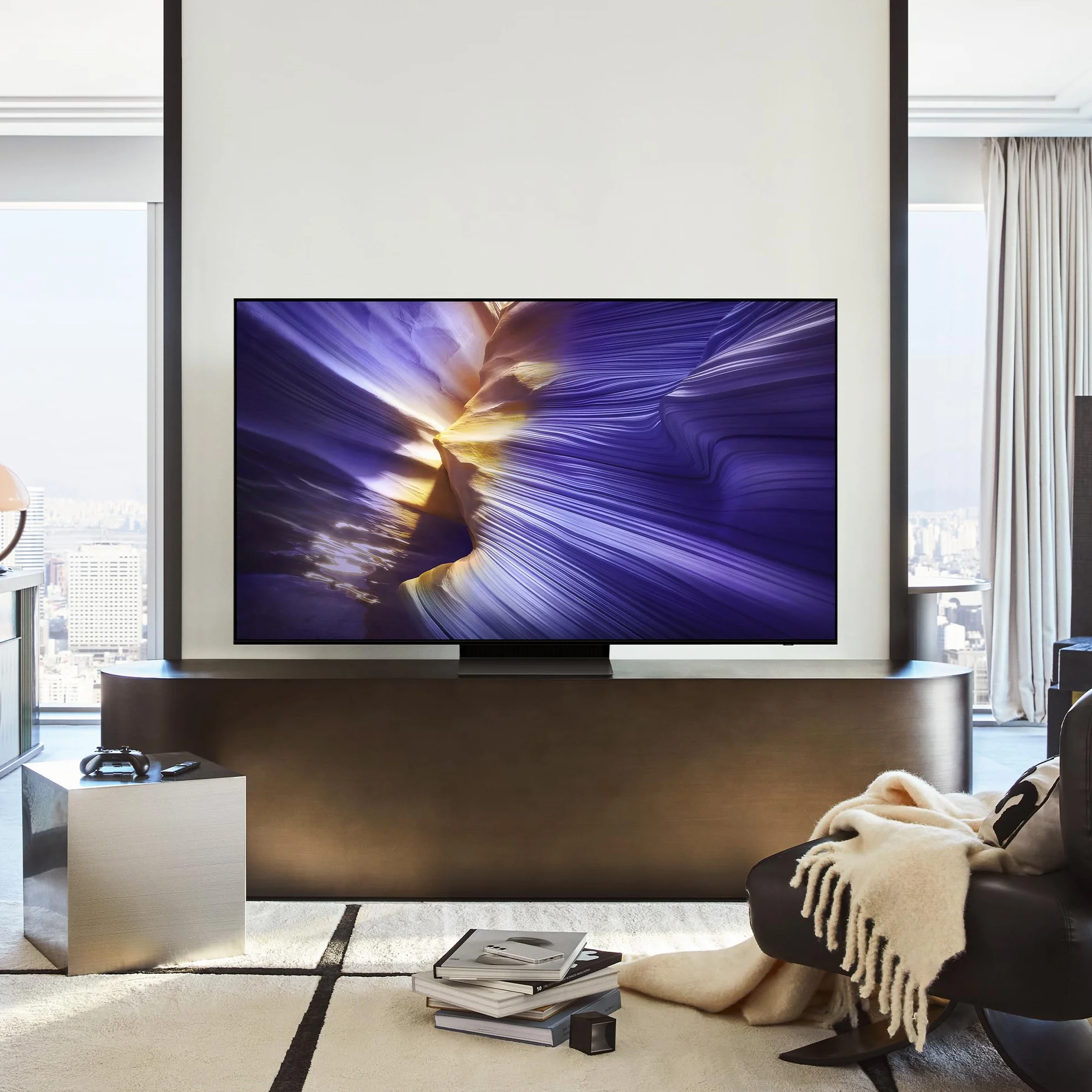 Samsung OLED 4K Vision AI Smart TV 42'' QE42S90FAEXZT NQ4 AI Gen3, OLED HDR+, Motion Xcelerator 144Hz, 2025