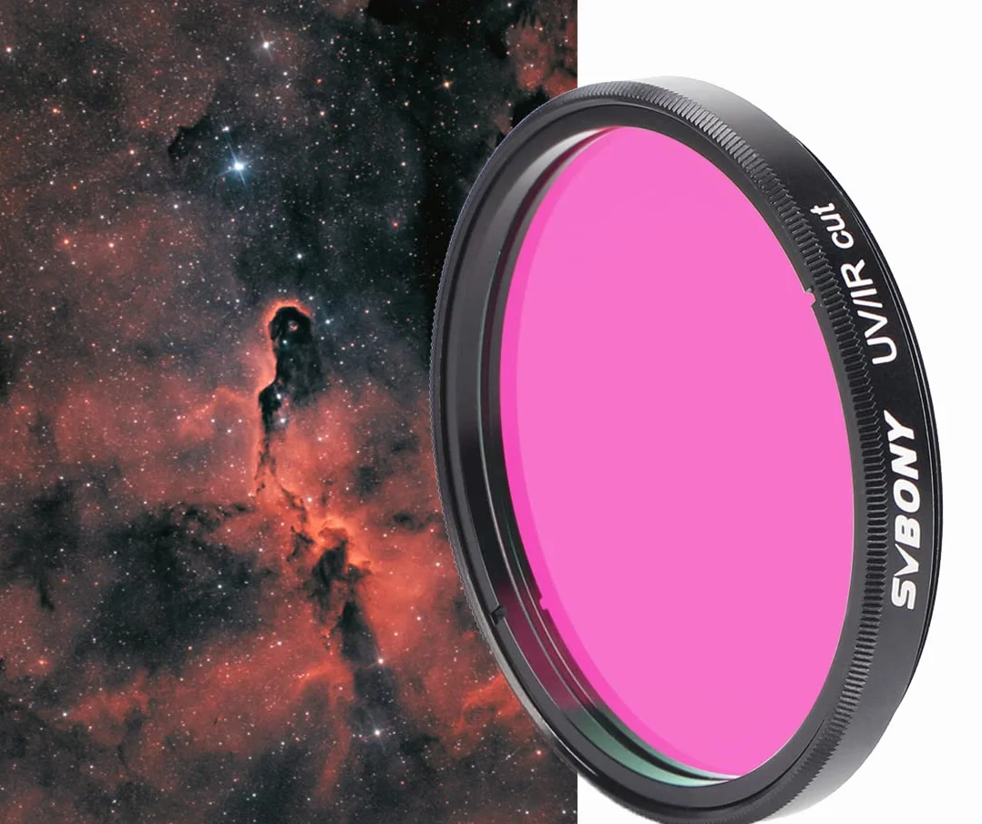 Svbony Filtro da 2", Filtro UV/IR, con Filtro a Infrarossi a Bassa Riflessione e Rivestimento Multiplo per Telescopio per Astrofotografia con Telecamera CCD